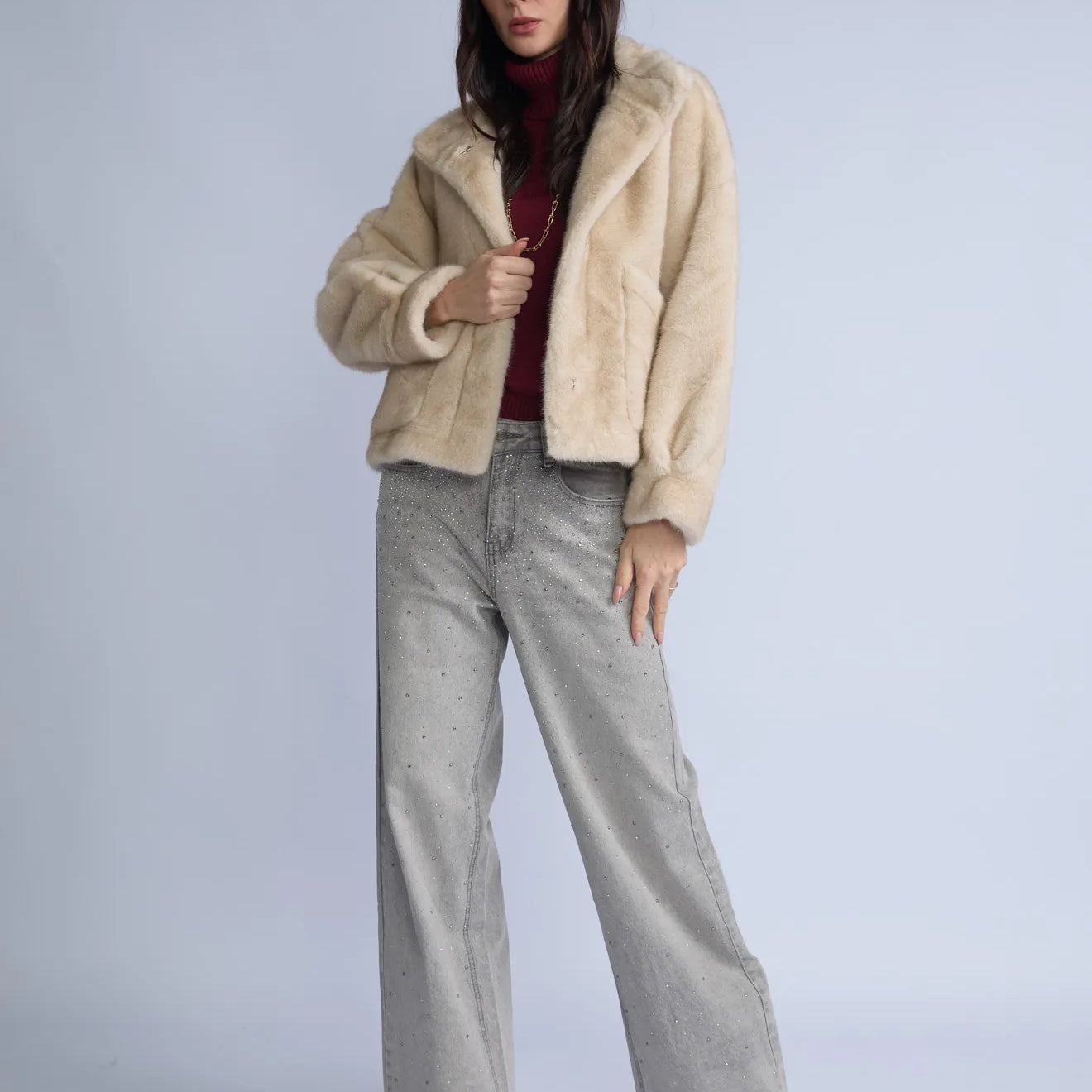 Casaca Fur Bolsillos Desigual