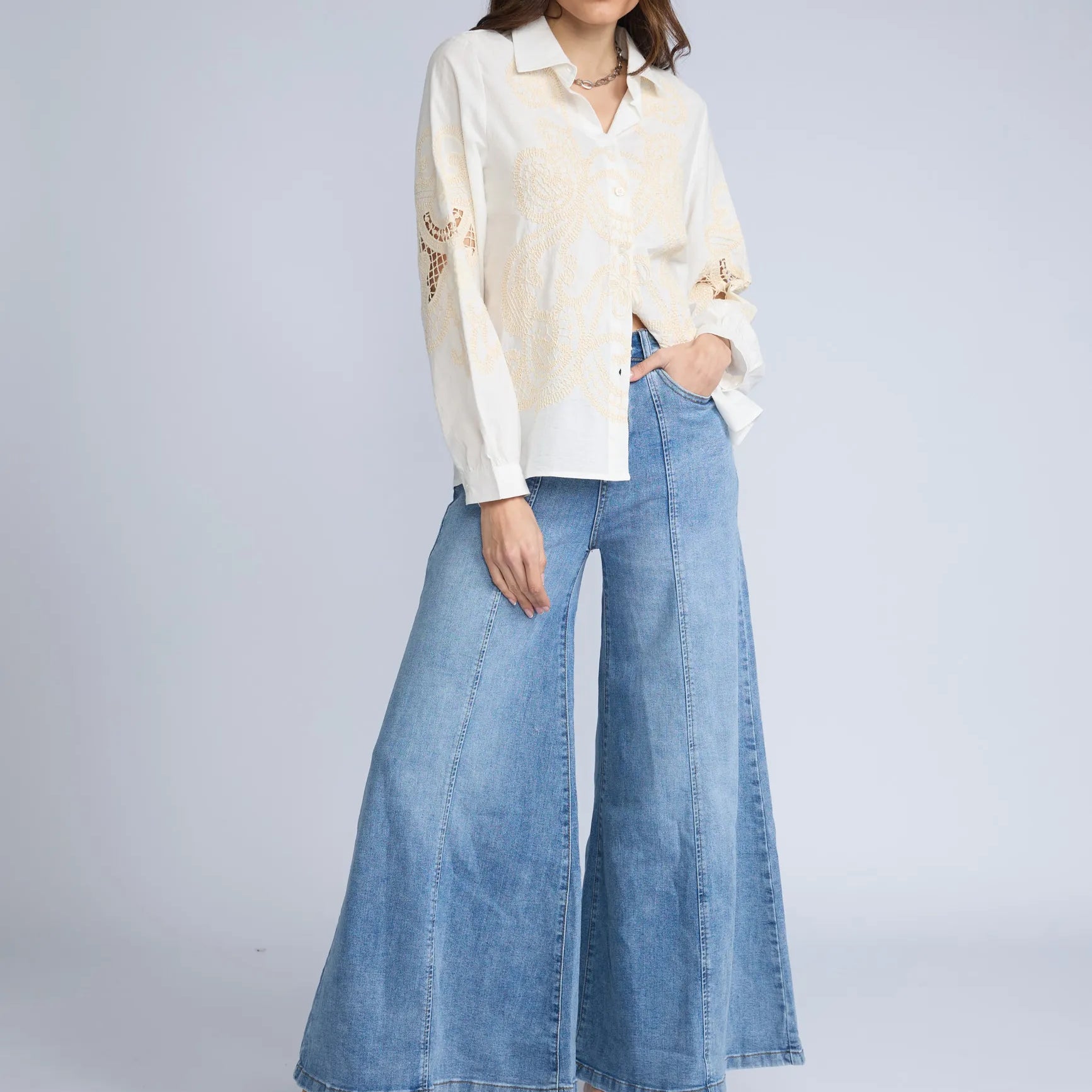 Blusa Bordada ML