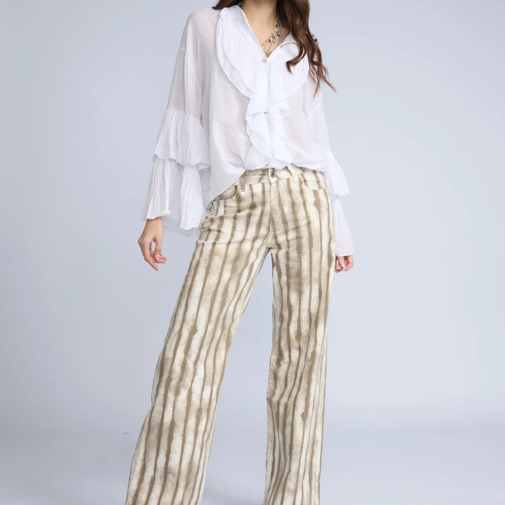 Pantalon Rayas Wide