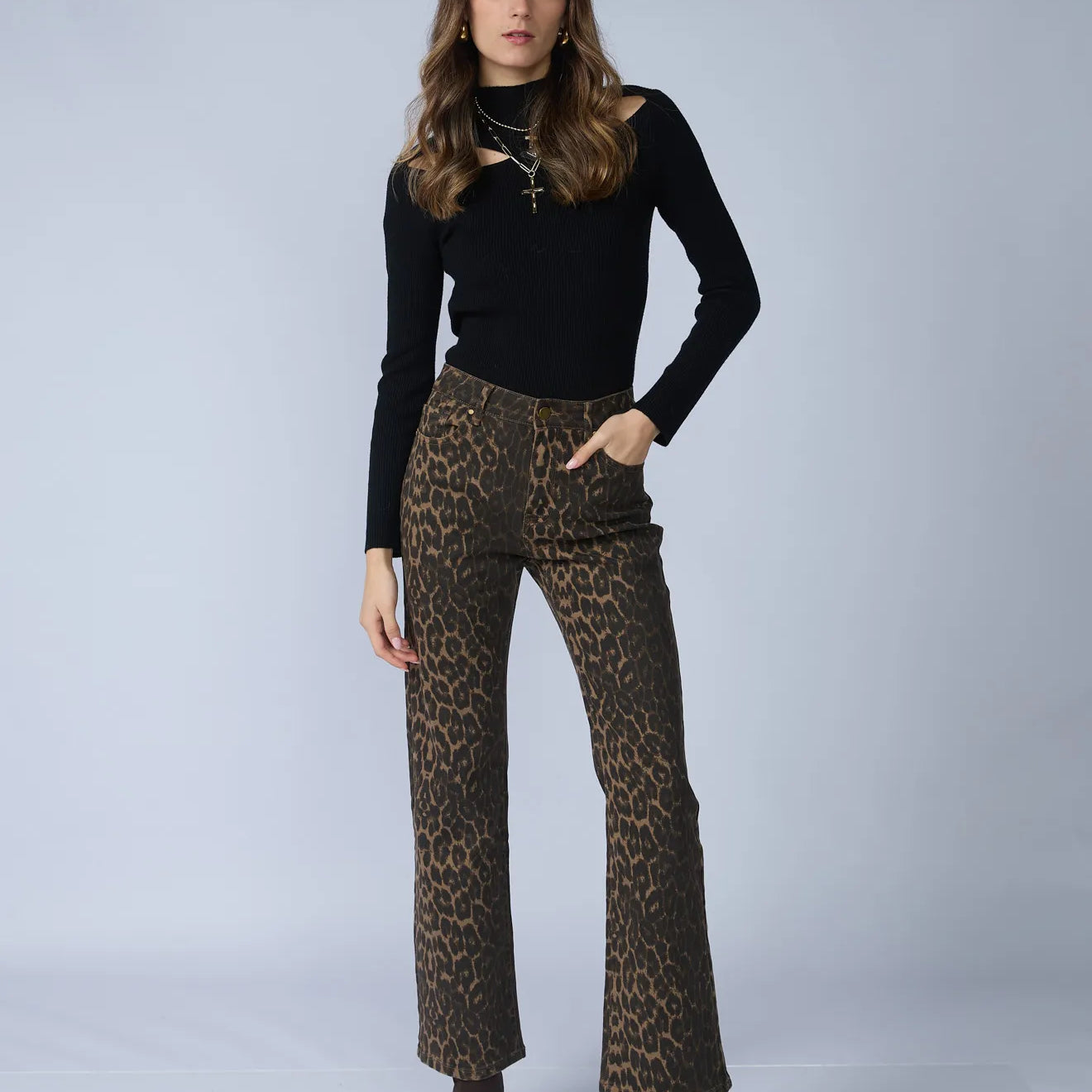 Pantalon Recto Animal Print