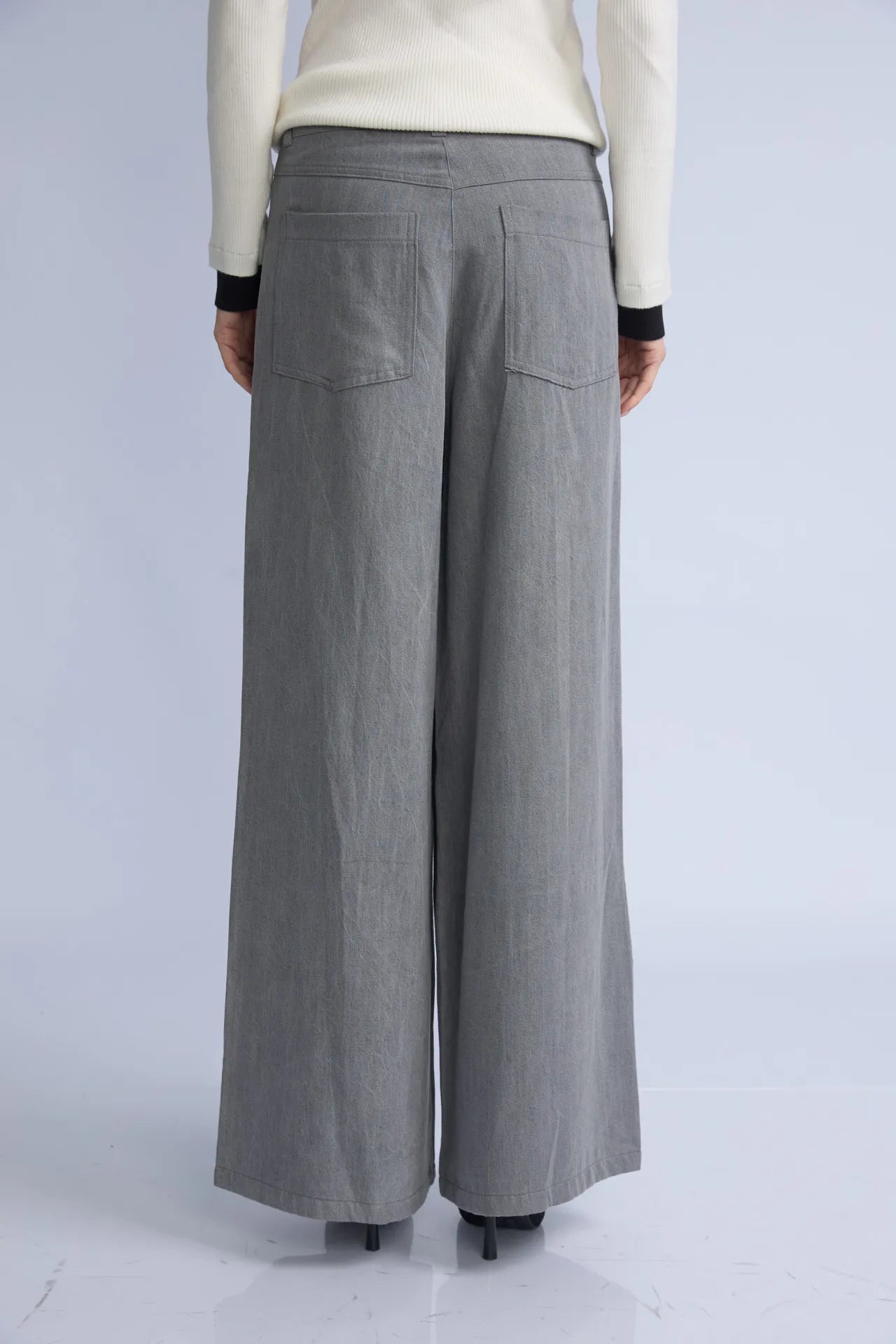 Pantalon Wide Gris