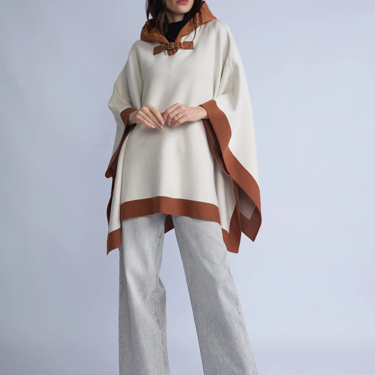 Poncho Capucha Acolchonada