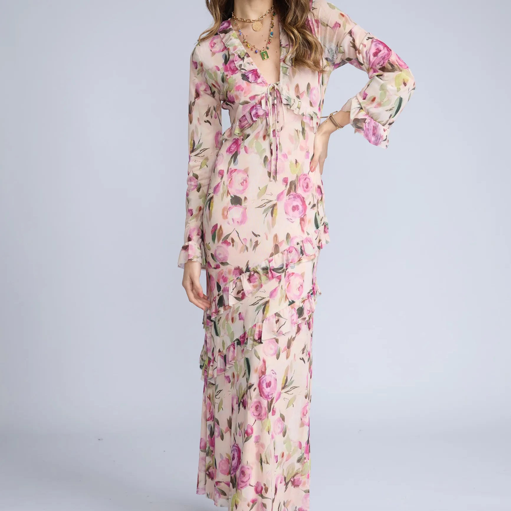 Vestido Estampado Vuelo