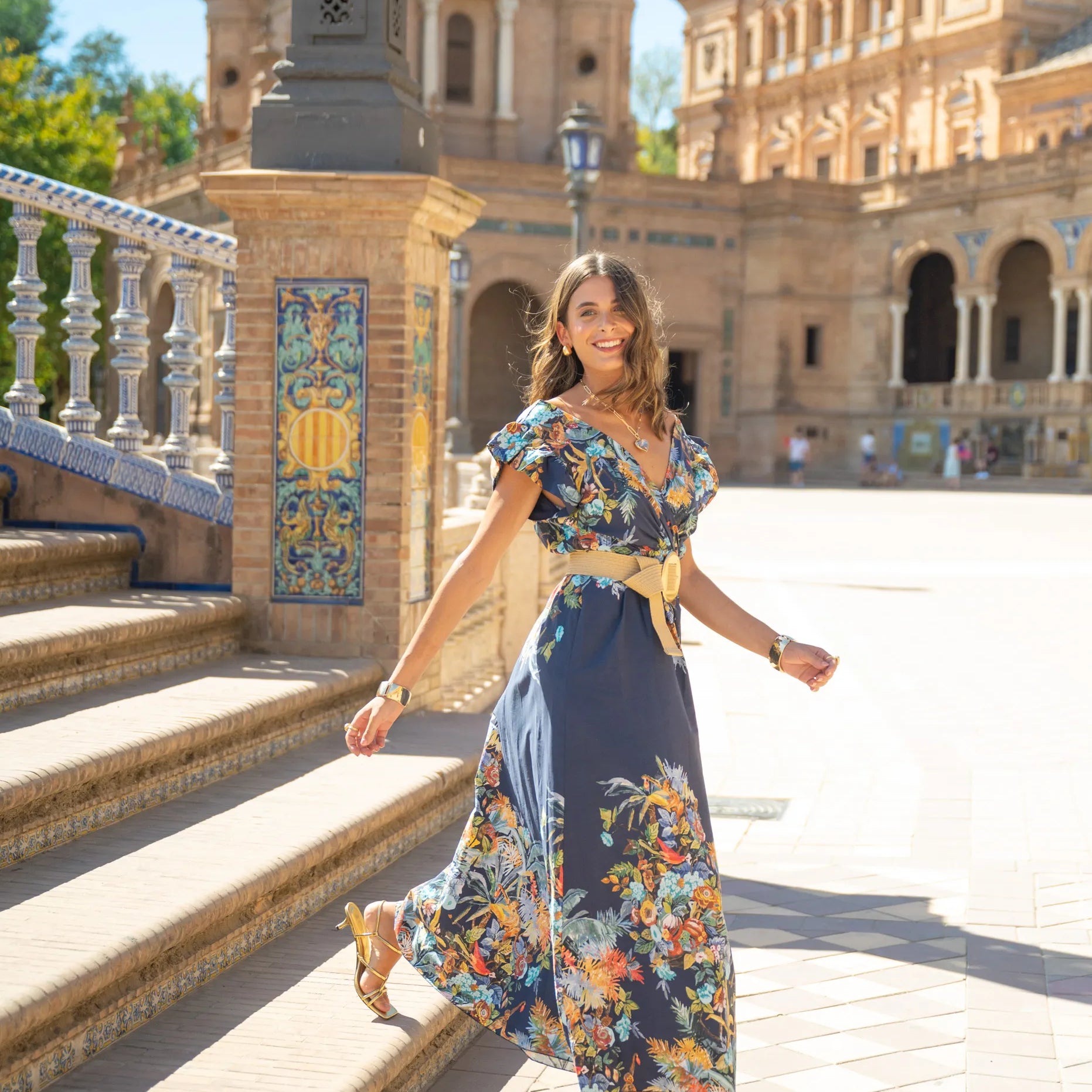 Vestido Flores Vuelos