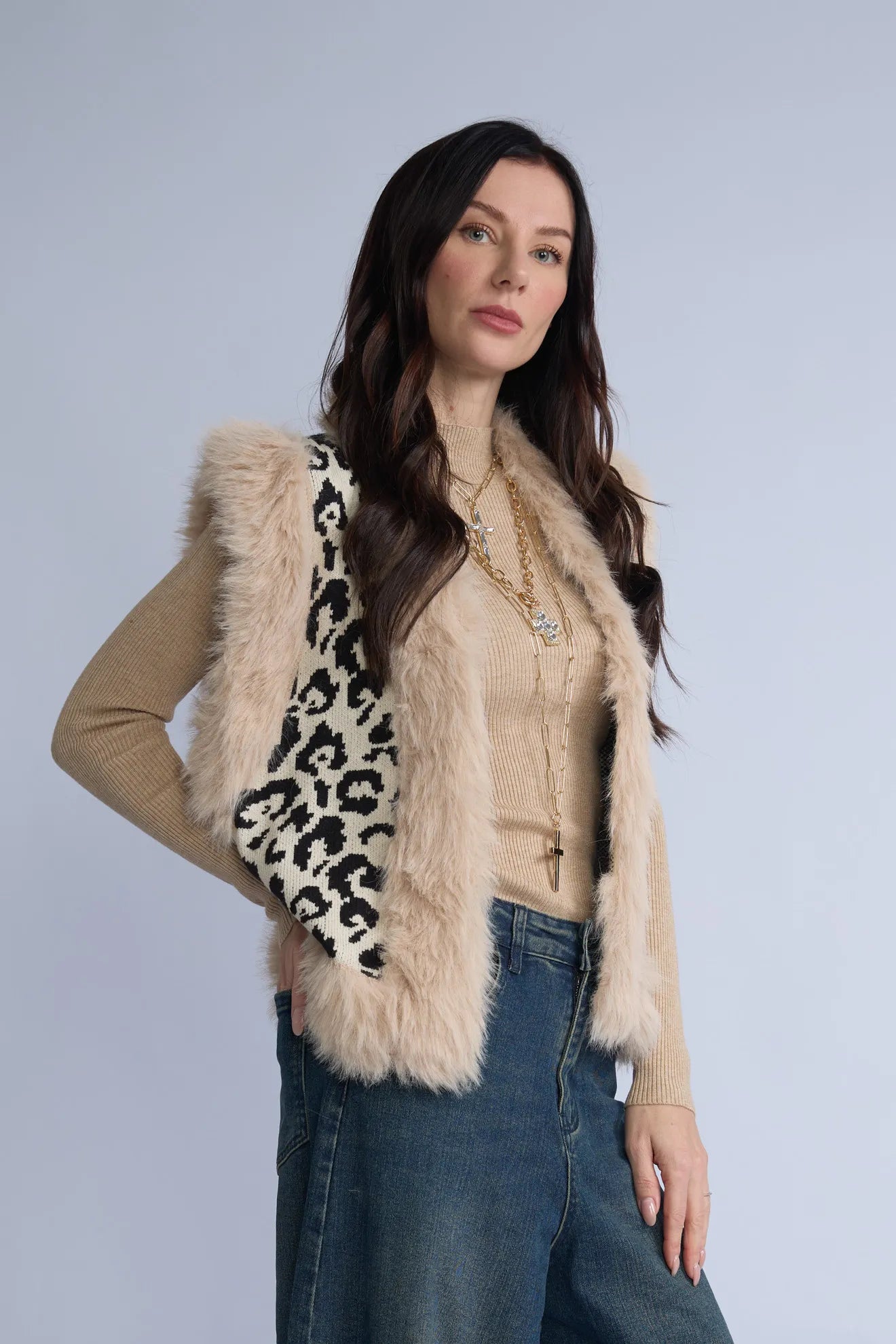 Chaleco Pelos Animal Print