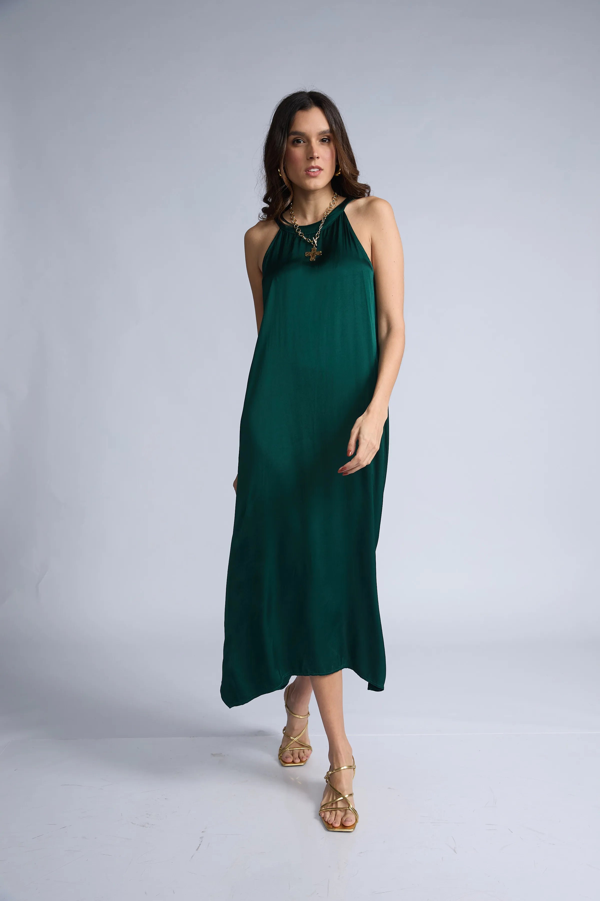 Vestido Halter Color