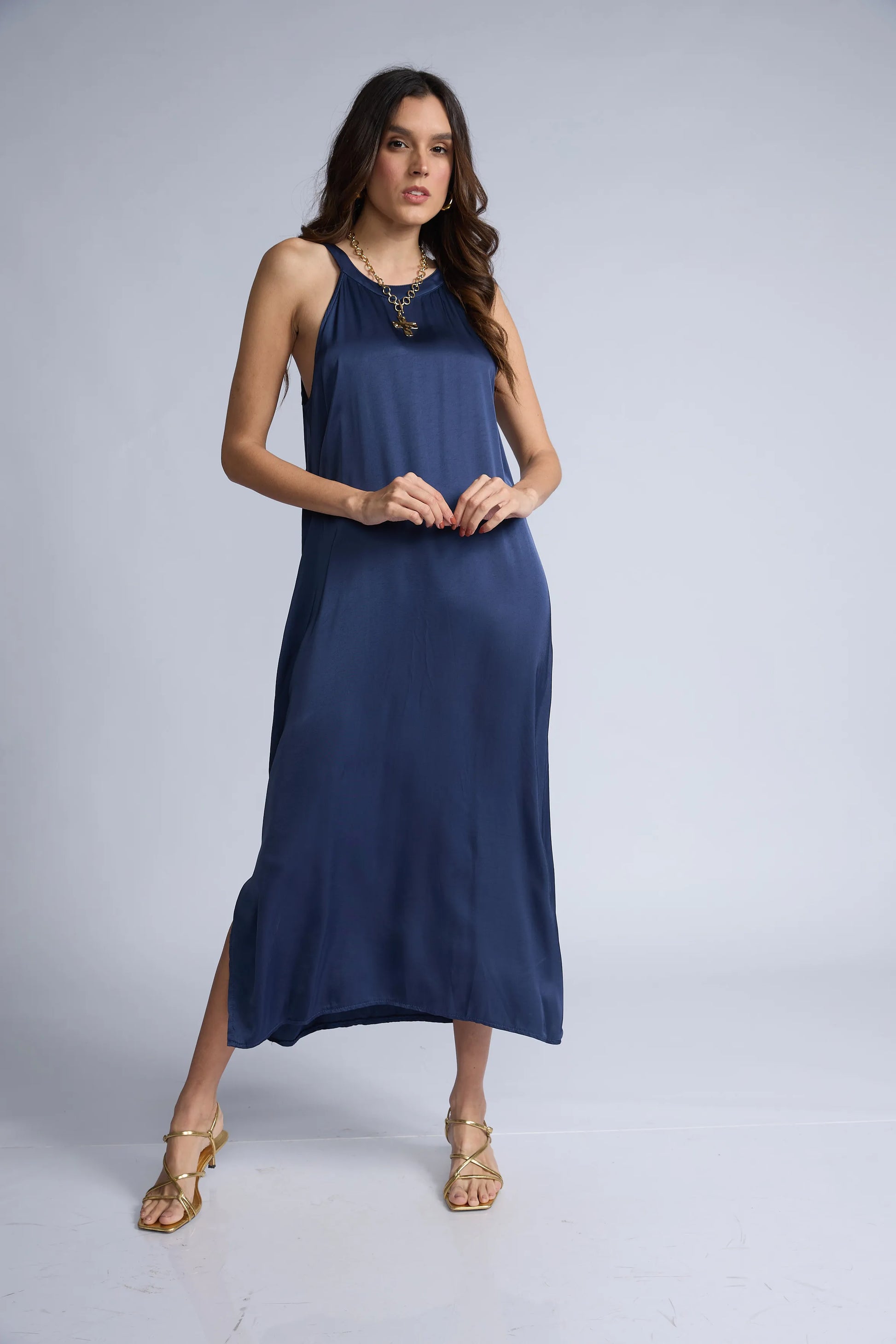 Vestido Halter Color