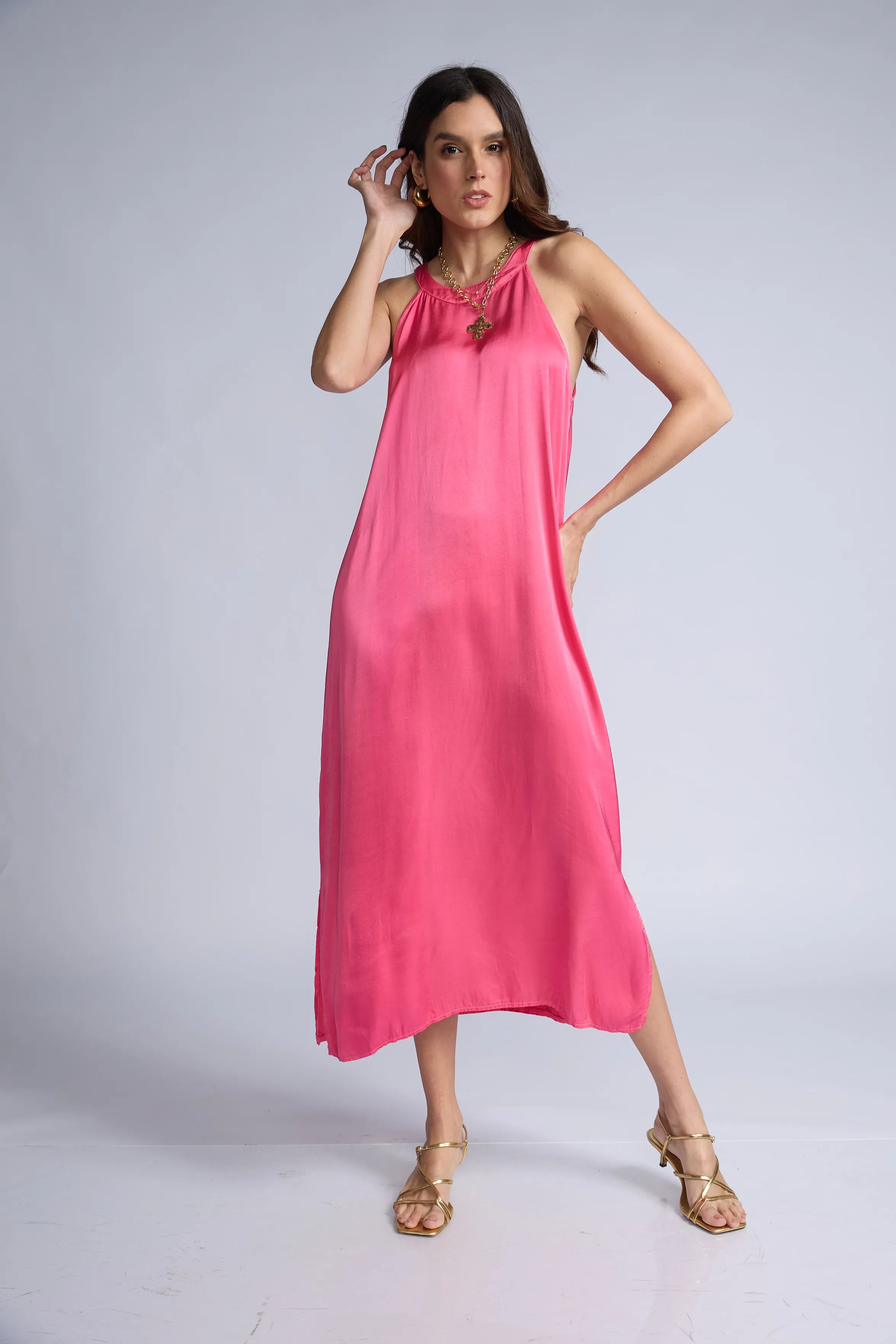 Vestido Halter Color