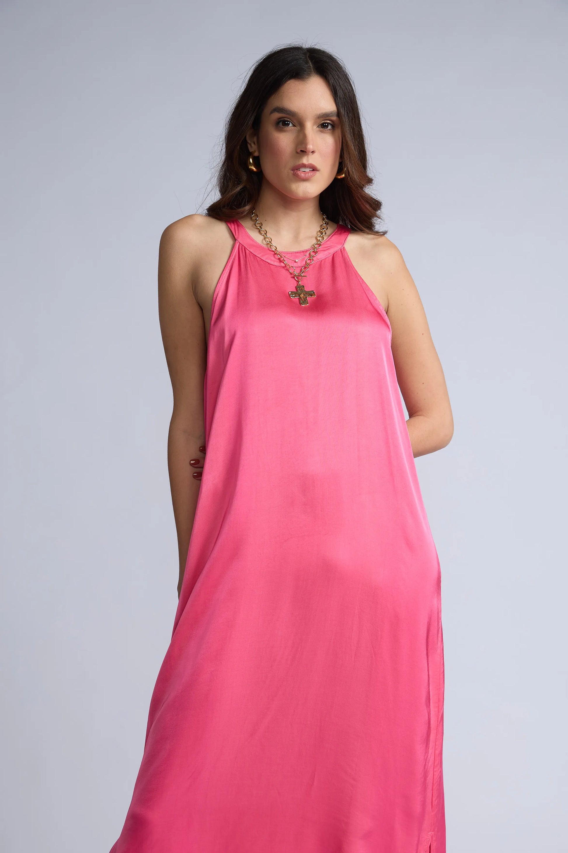 Vestido Halter Color