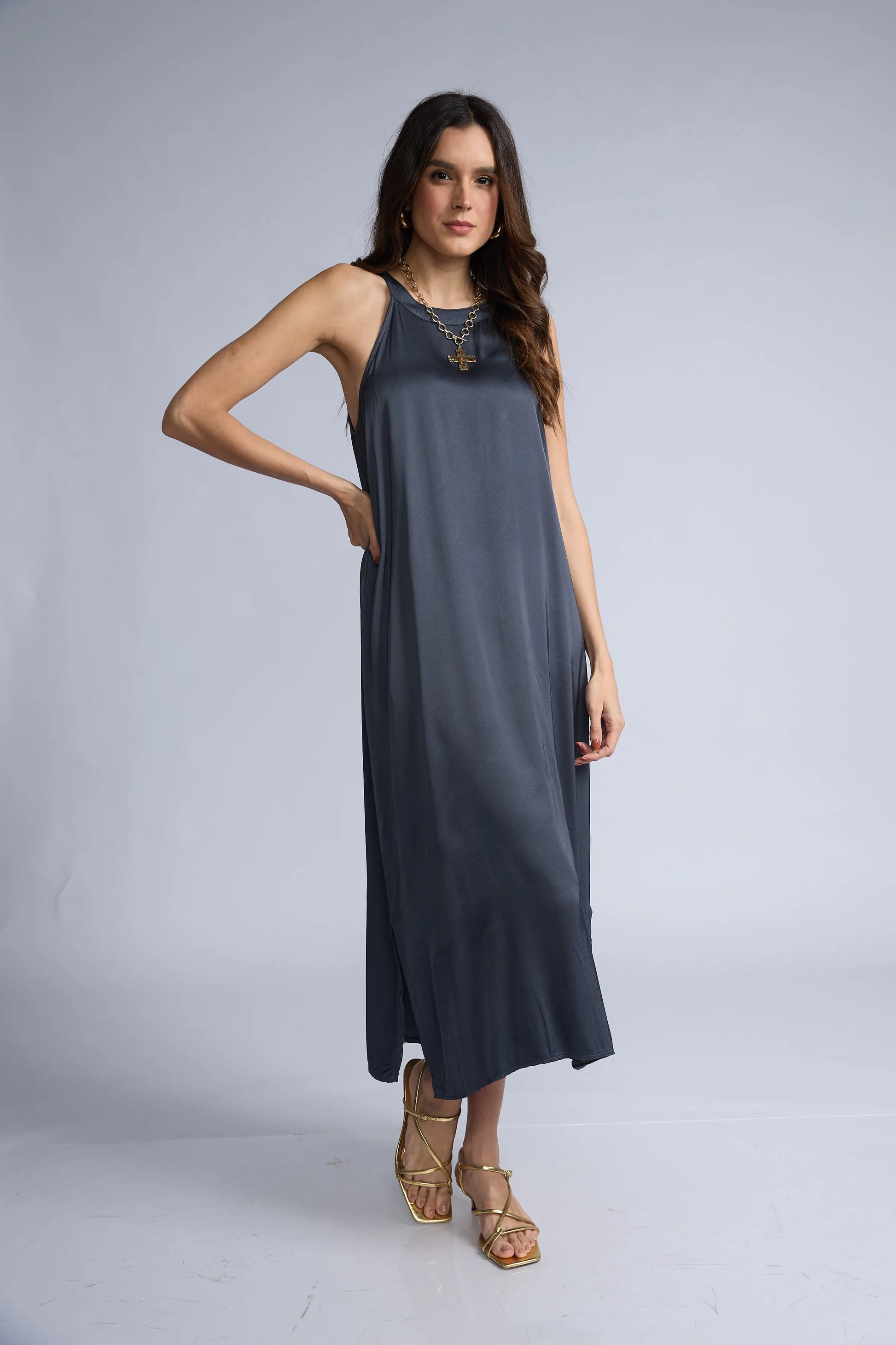 Vestido Halter Color