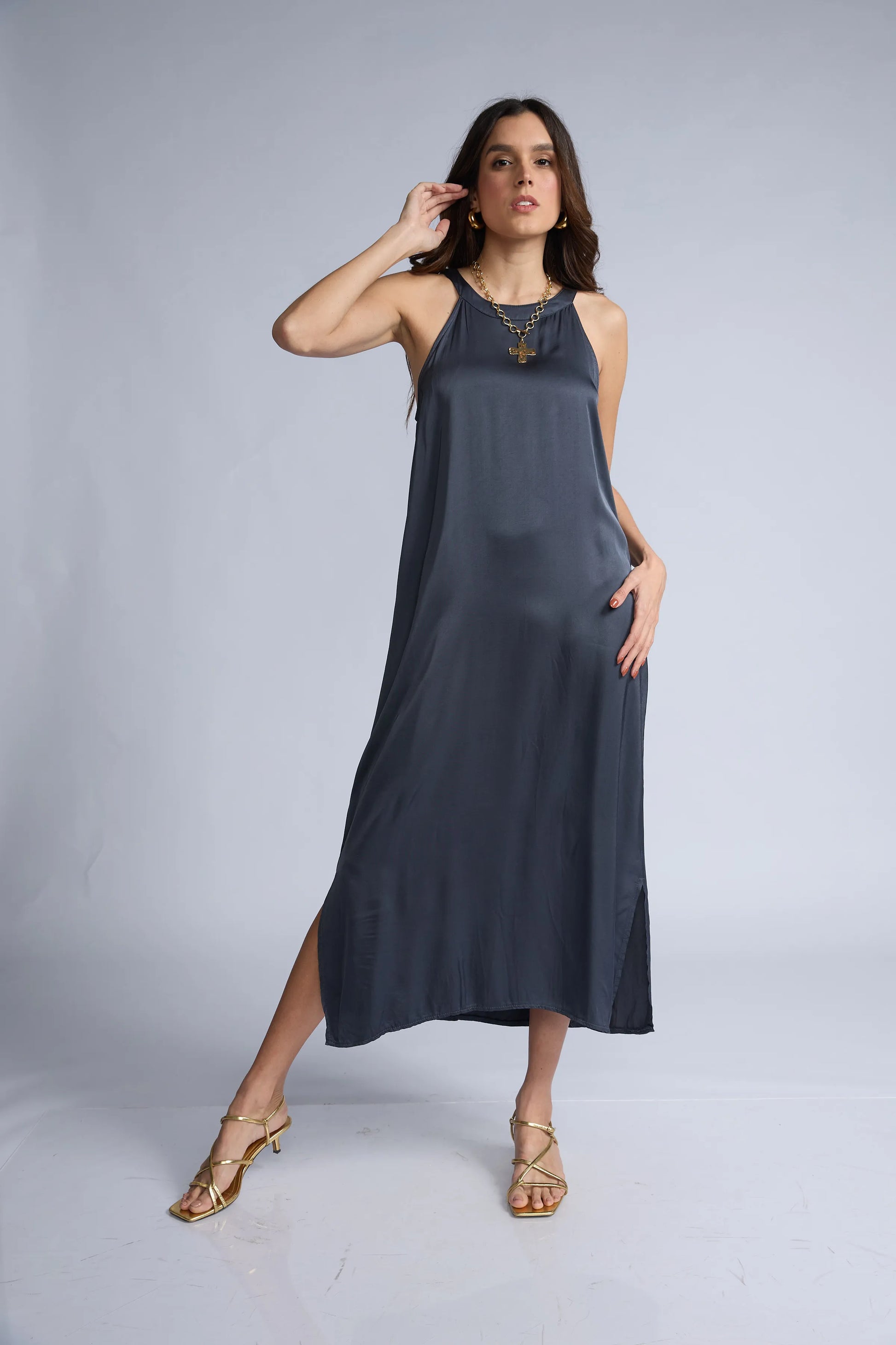 Vestido Halter Color