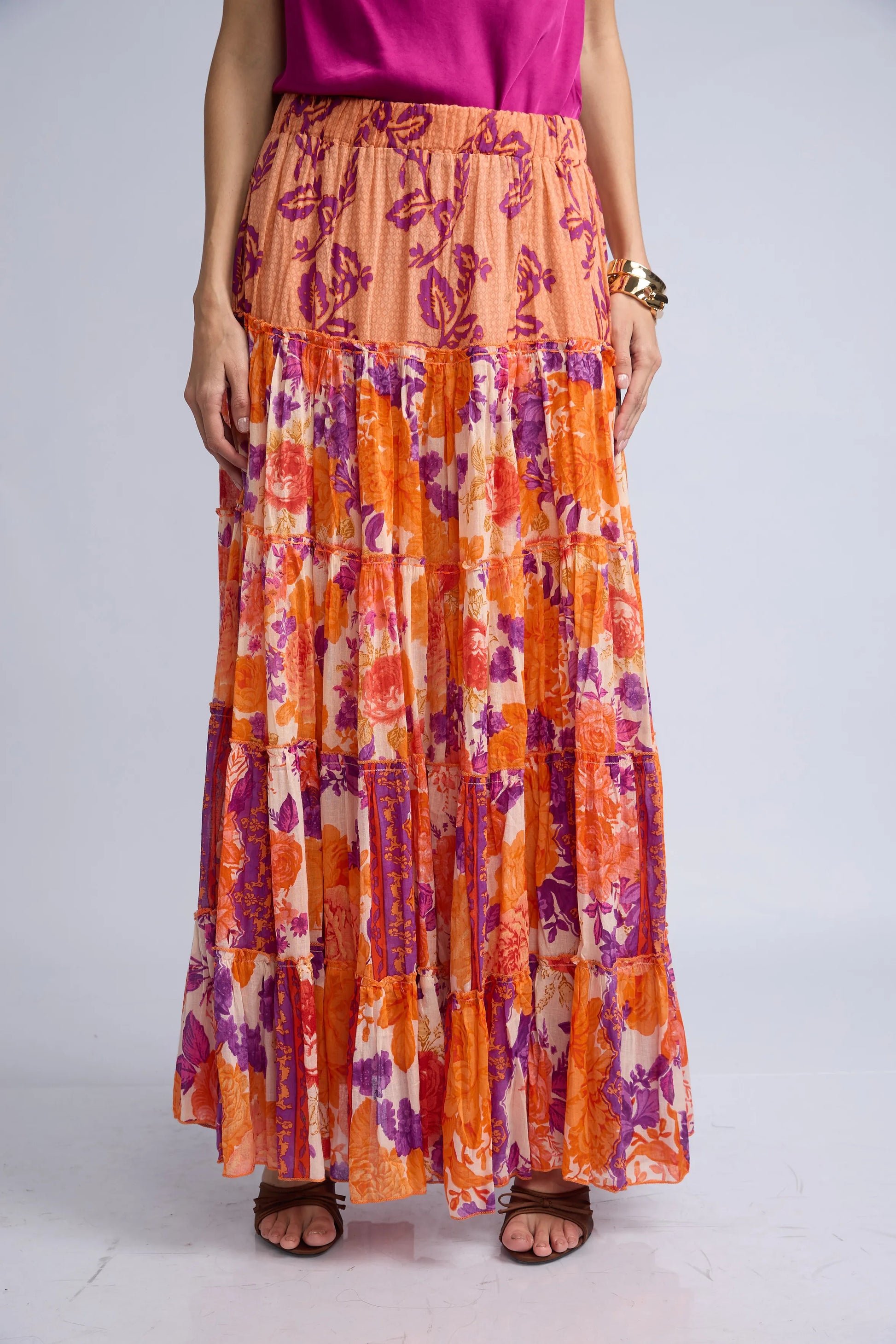 Falda Larga Estampada