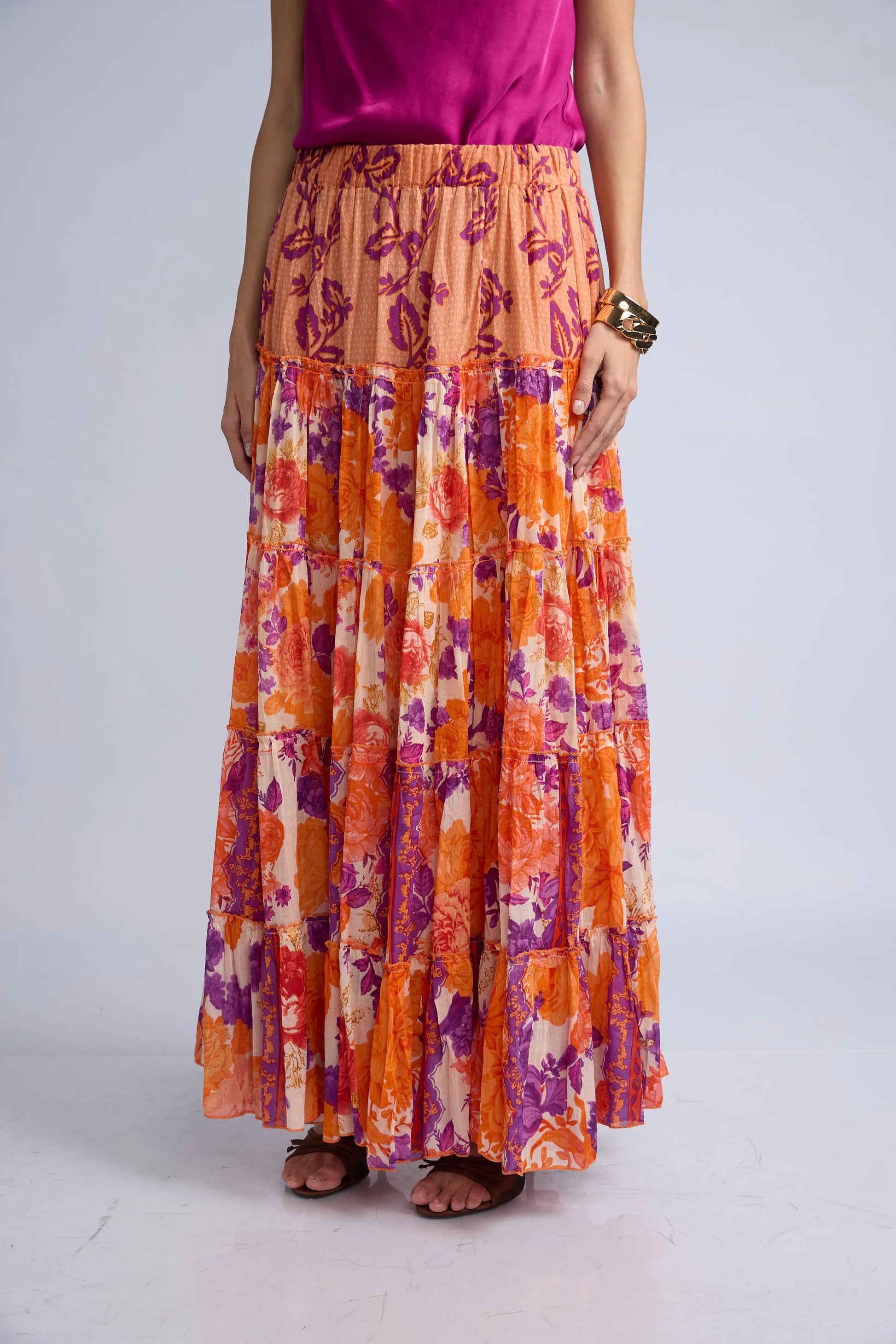 Falda Larga Estampada