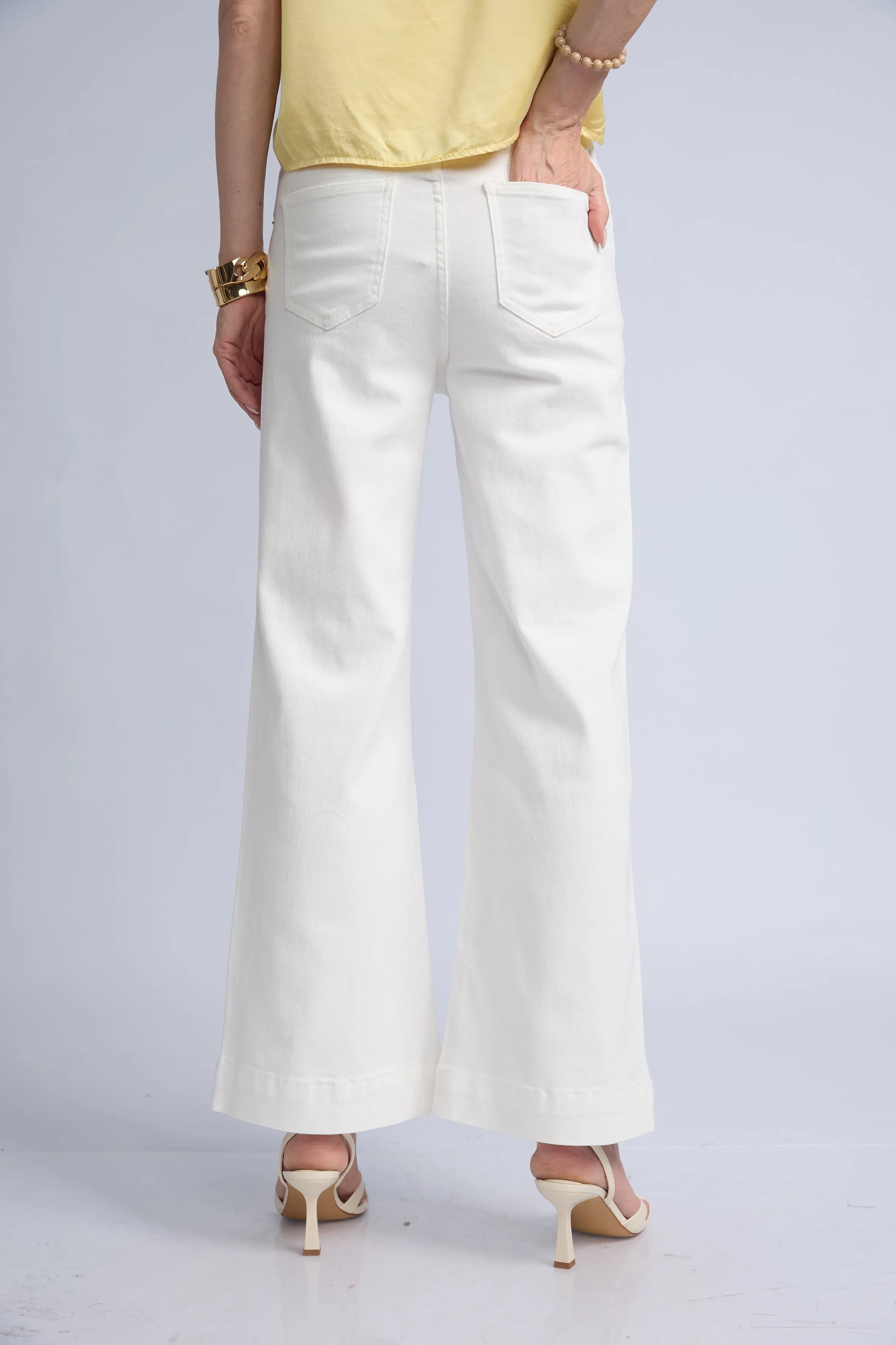 Pantalon Denim Flores