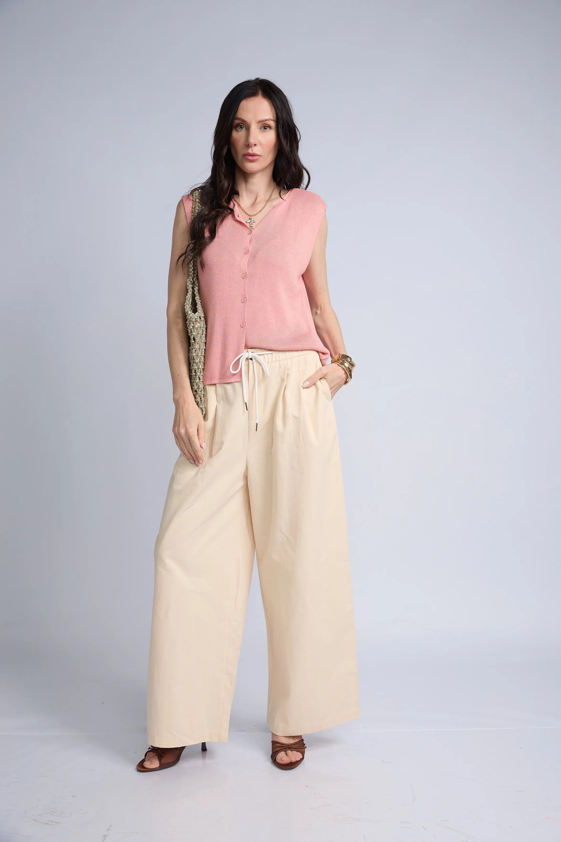 Chaleco Botones Punto