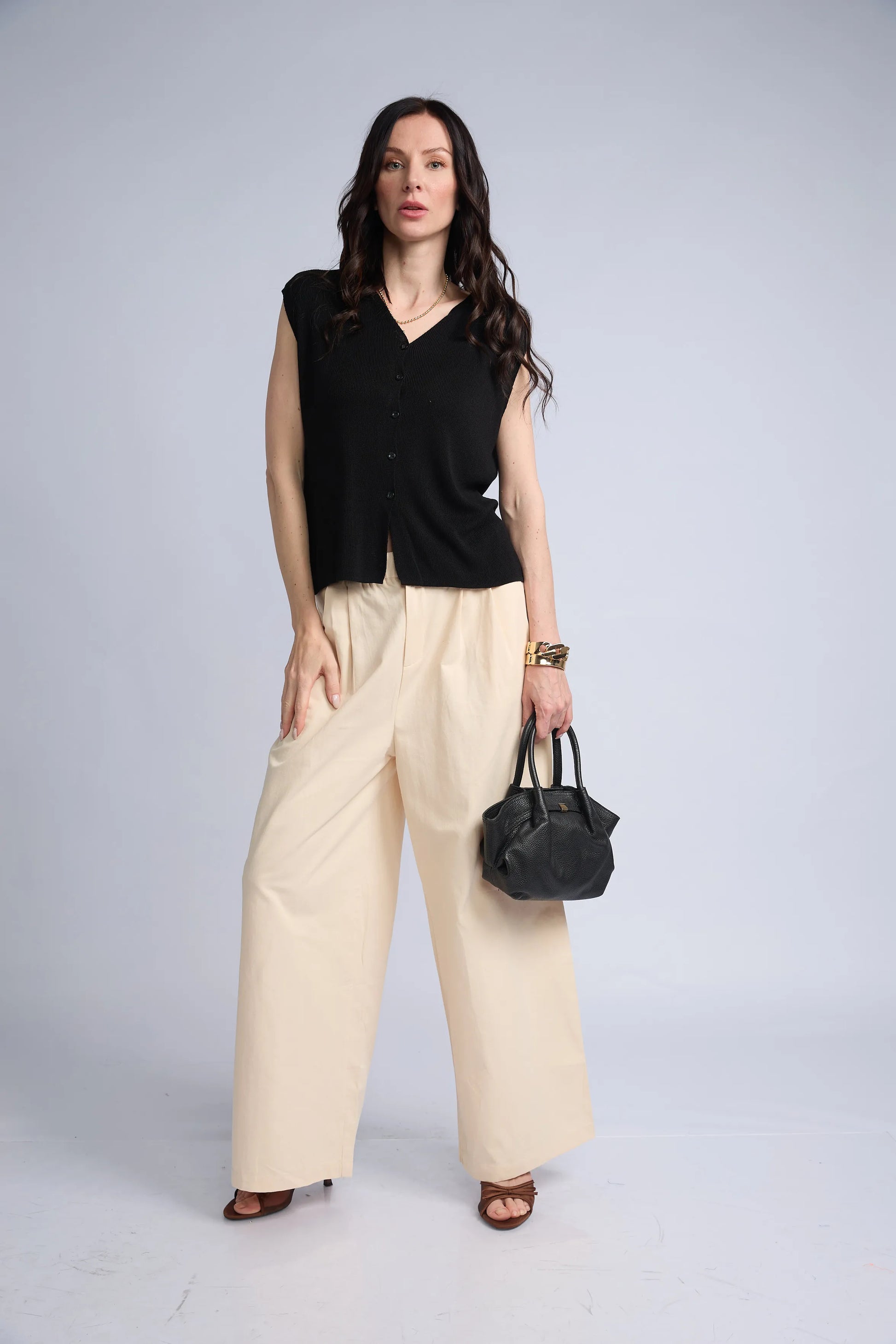 Chaleco Botones Punto