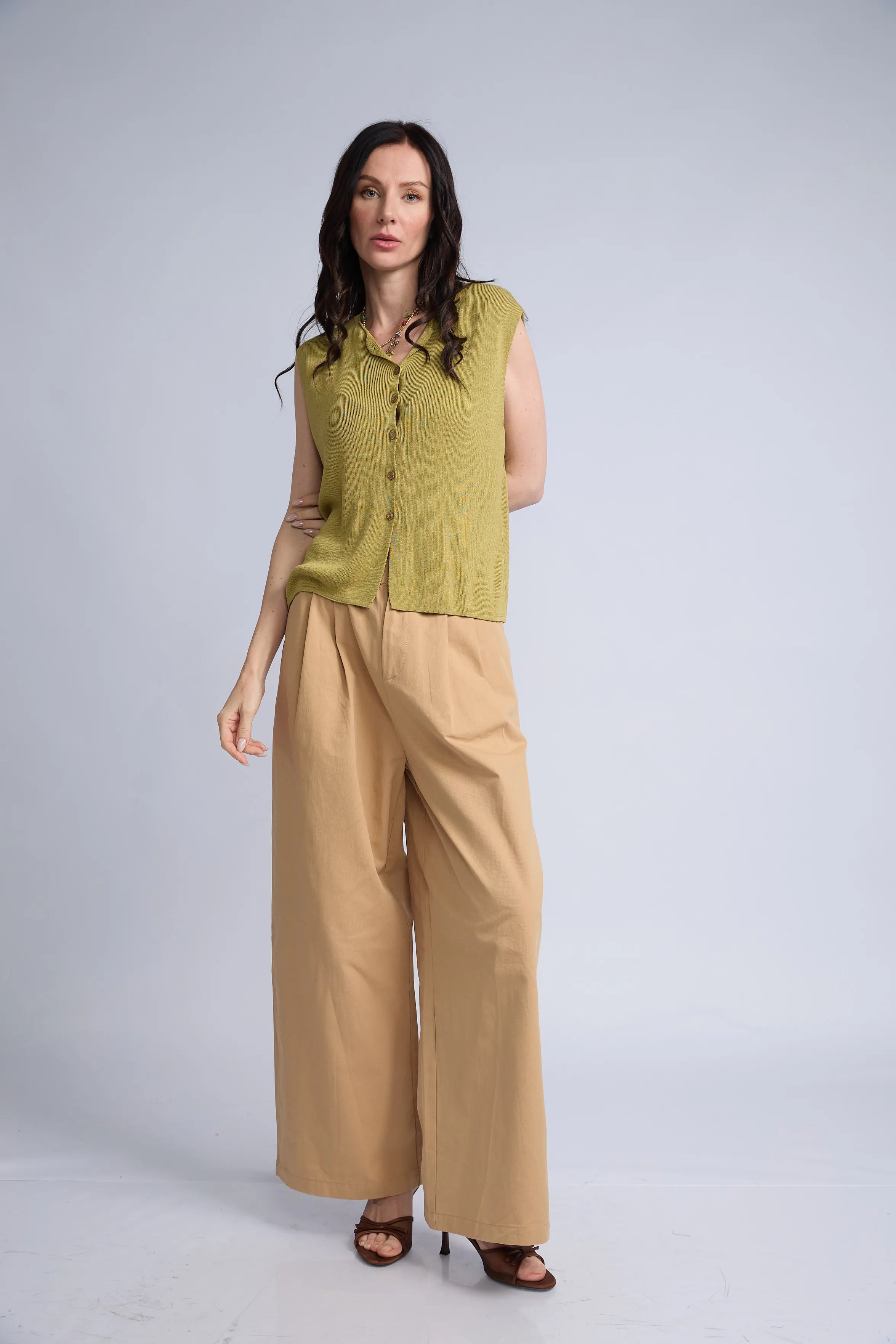 Chaleco Botones Punto