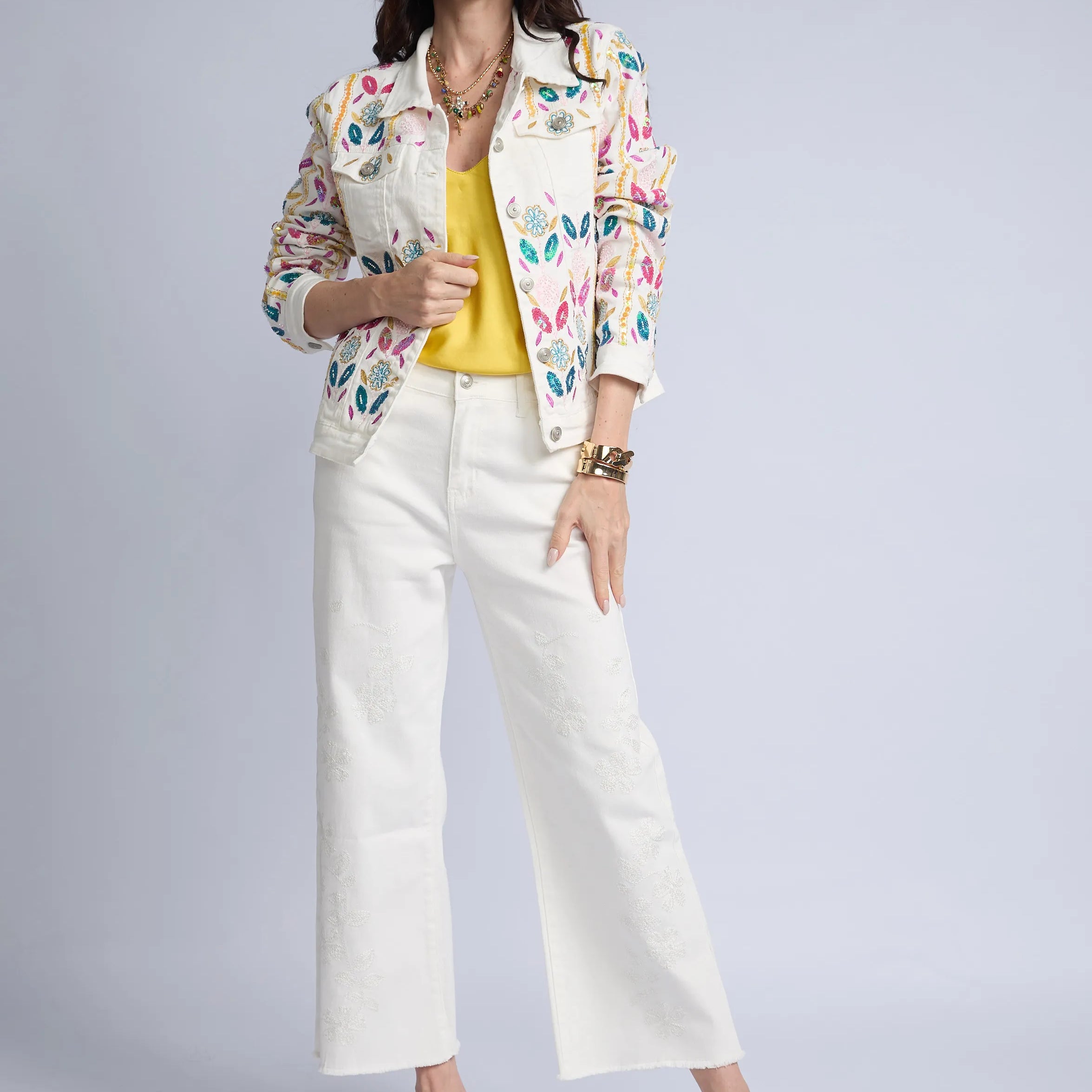 Casaca Denim Lentejuelas