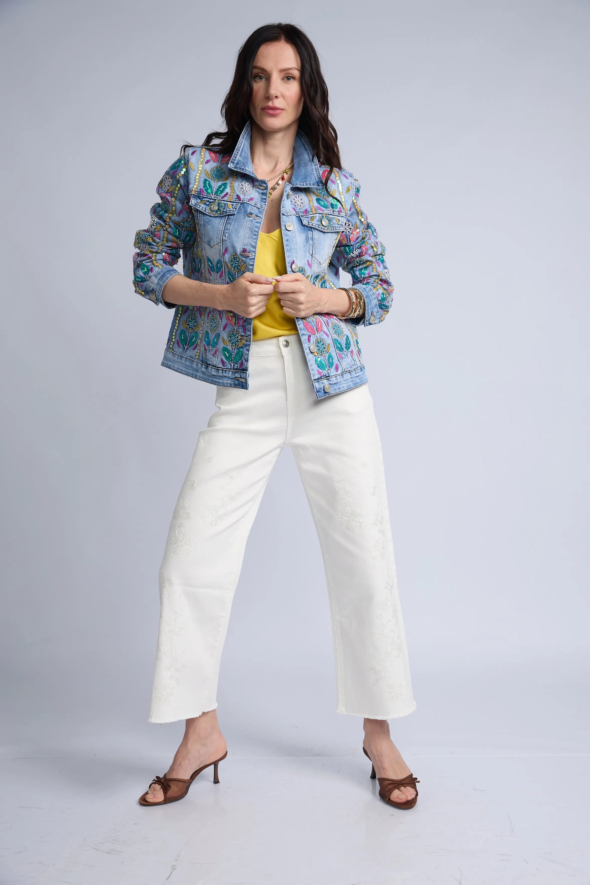 Casaca Denim Lentejuelas