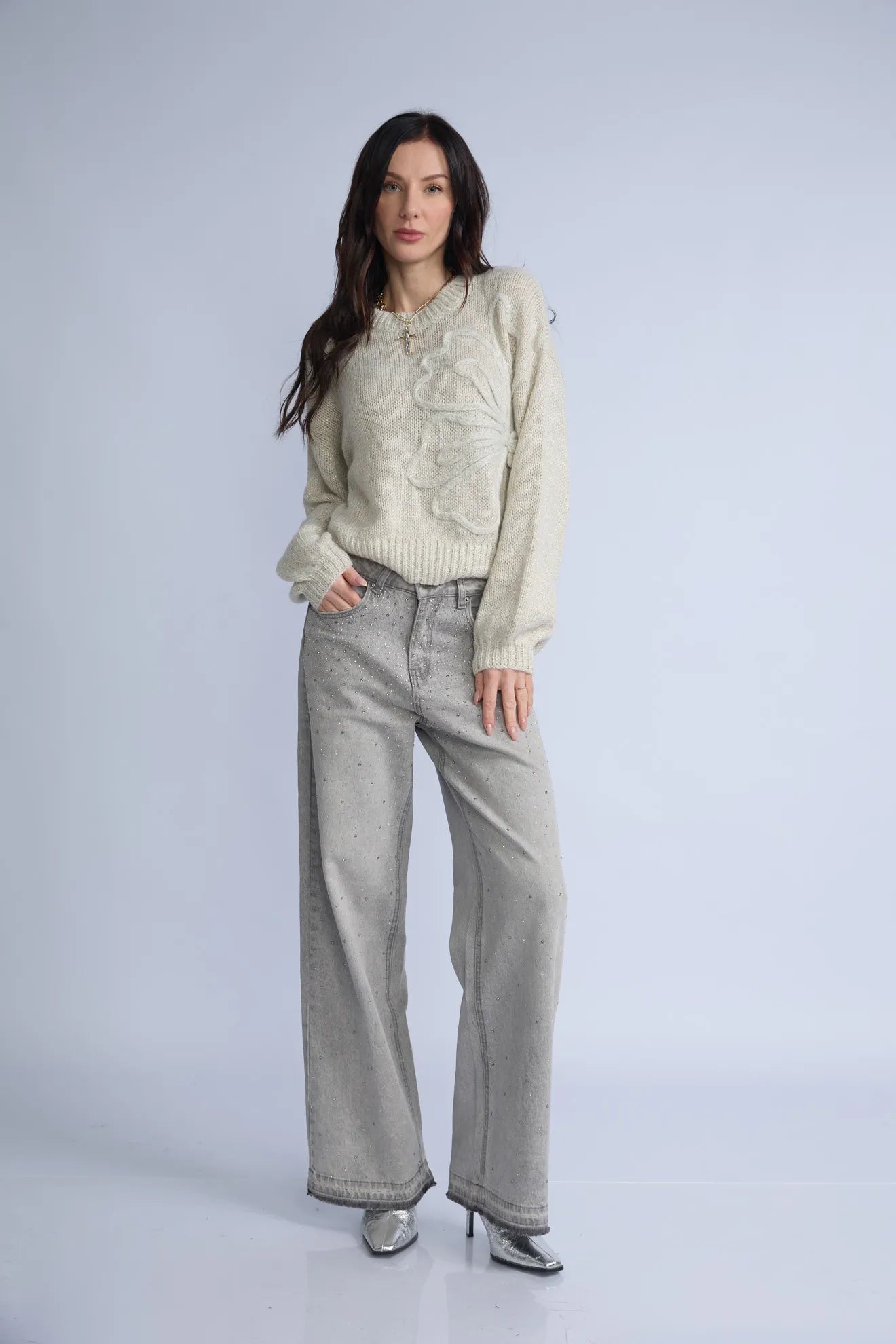 Chompa Lurex Flor