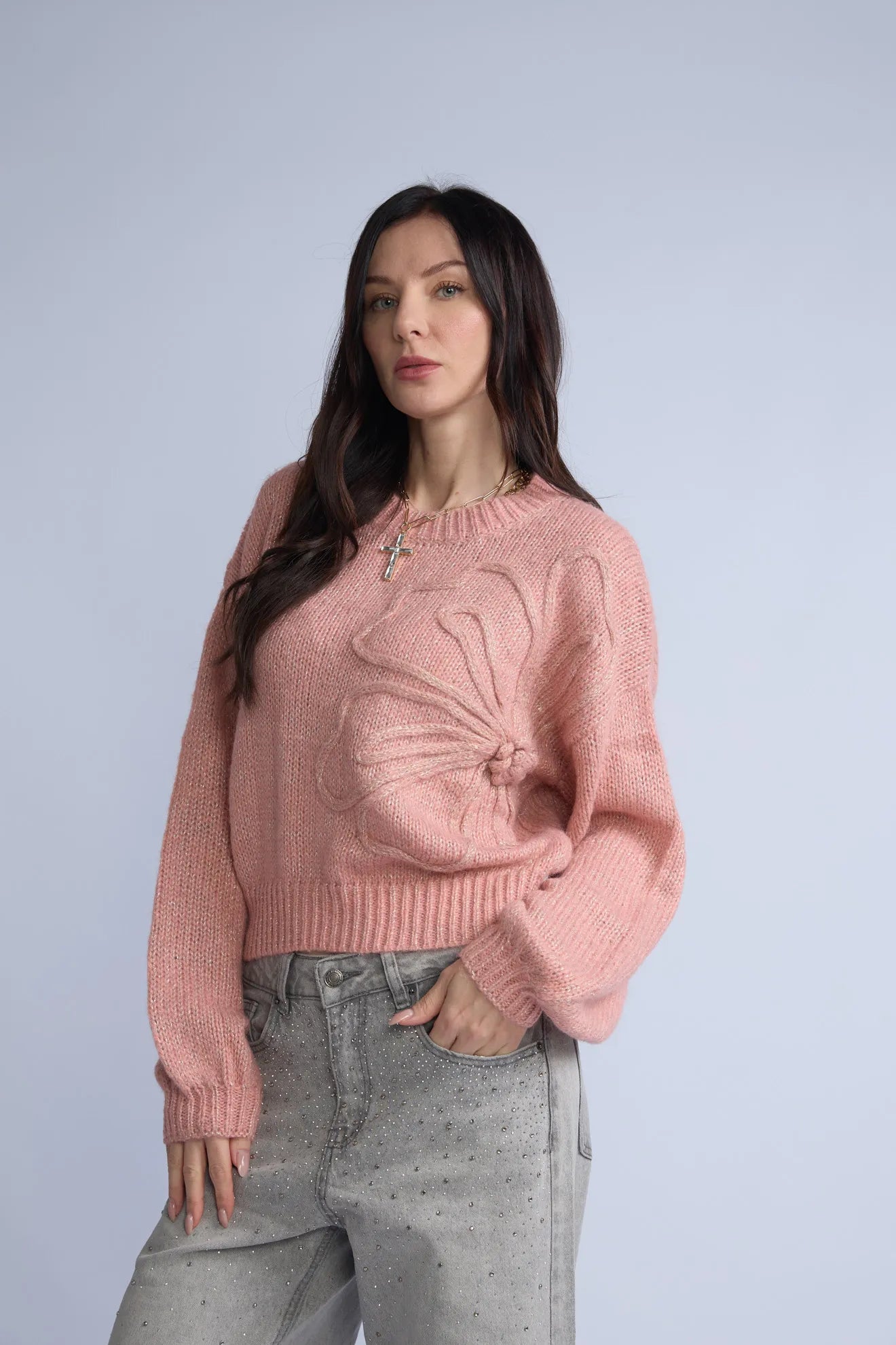 Chompa Lurex Flor