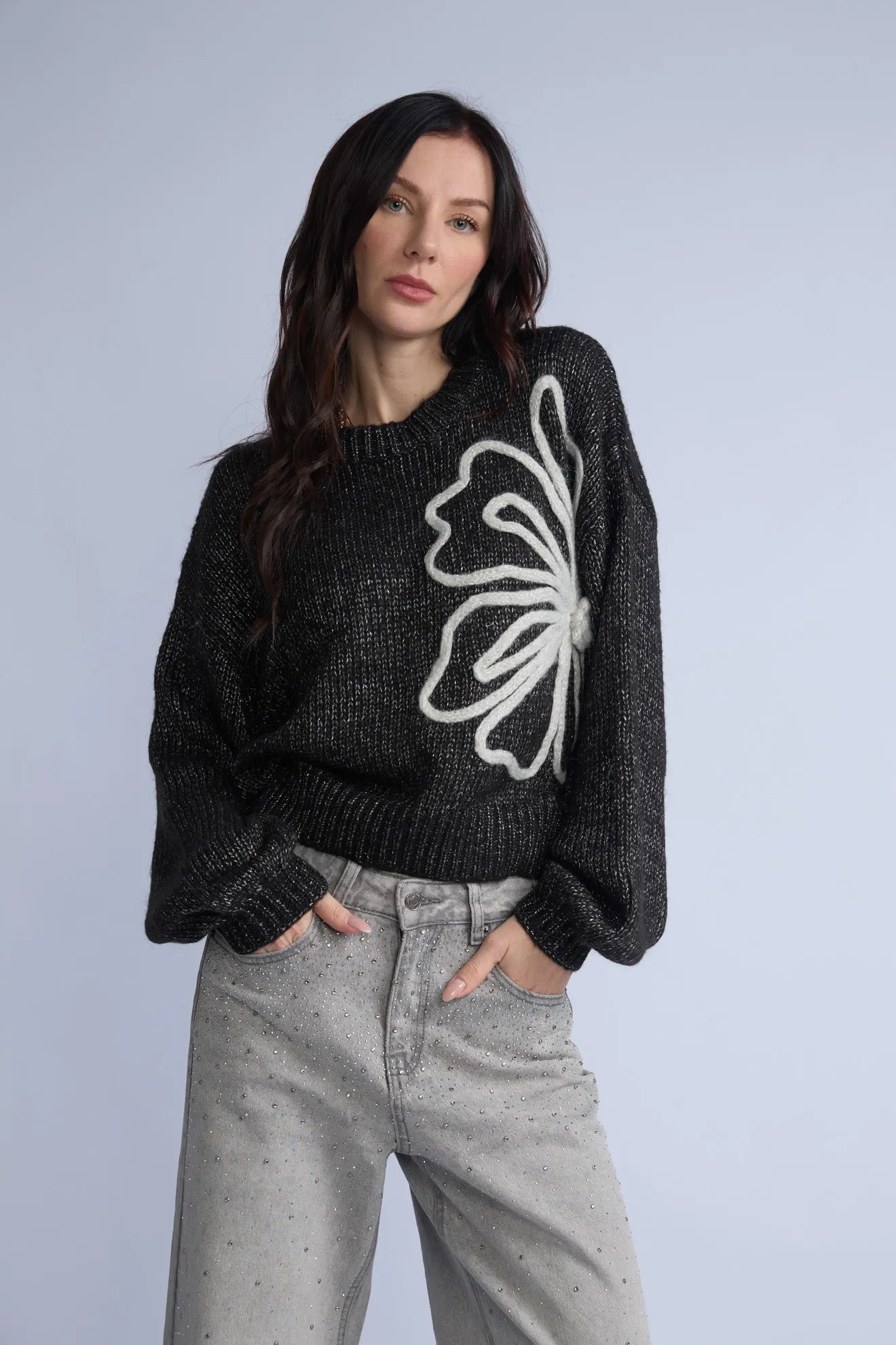Chompa Lurex Flor