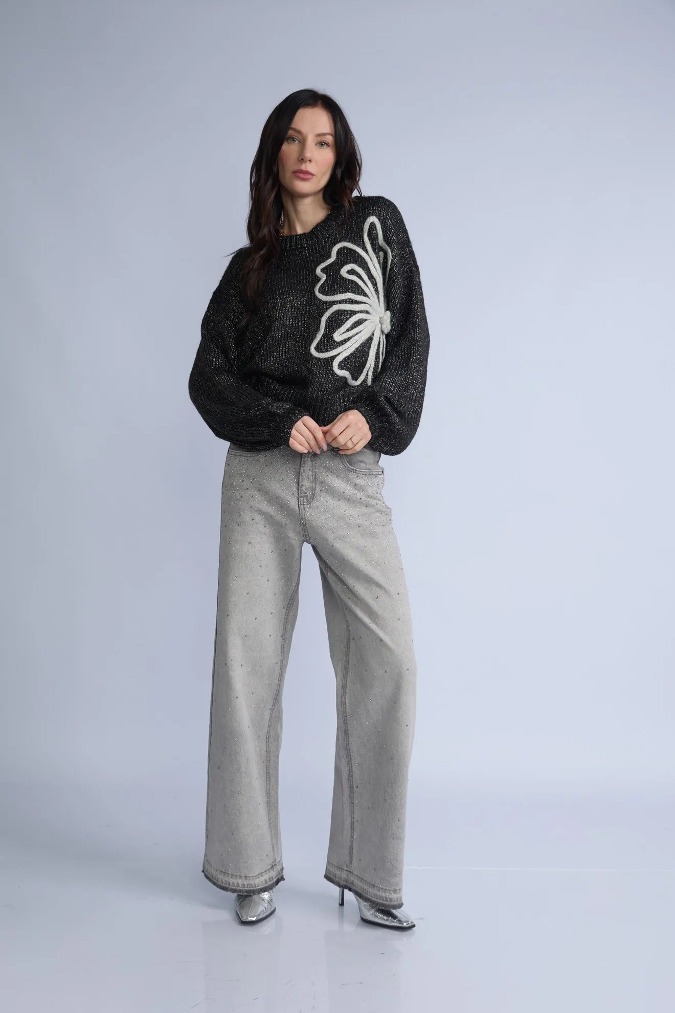 Chompa Lurex Flor