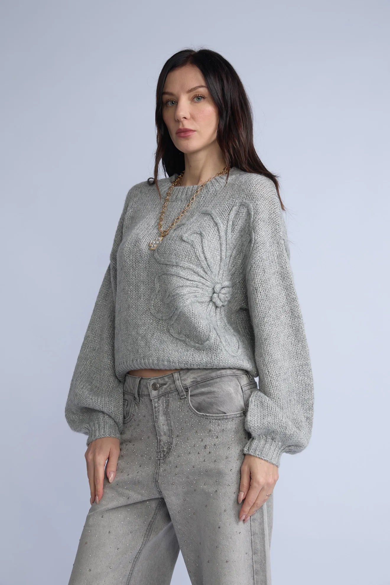 Chompa Lurex Flor