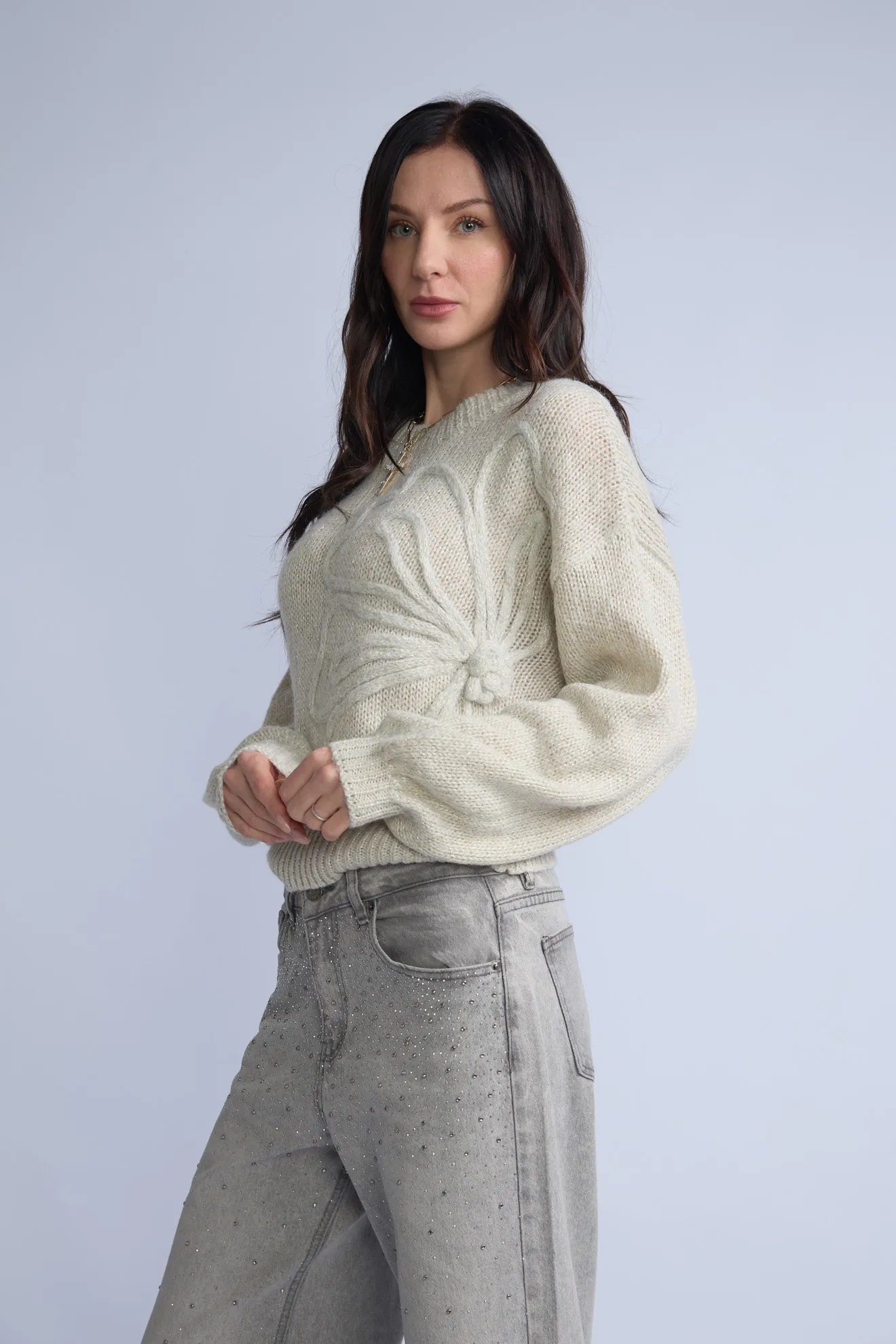 Chompa Lurex Flor