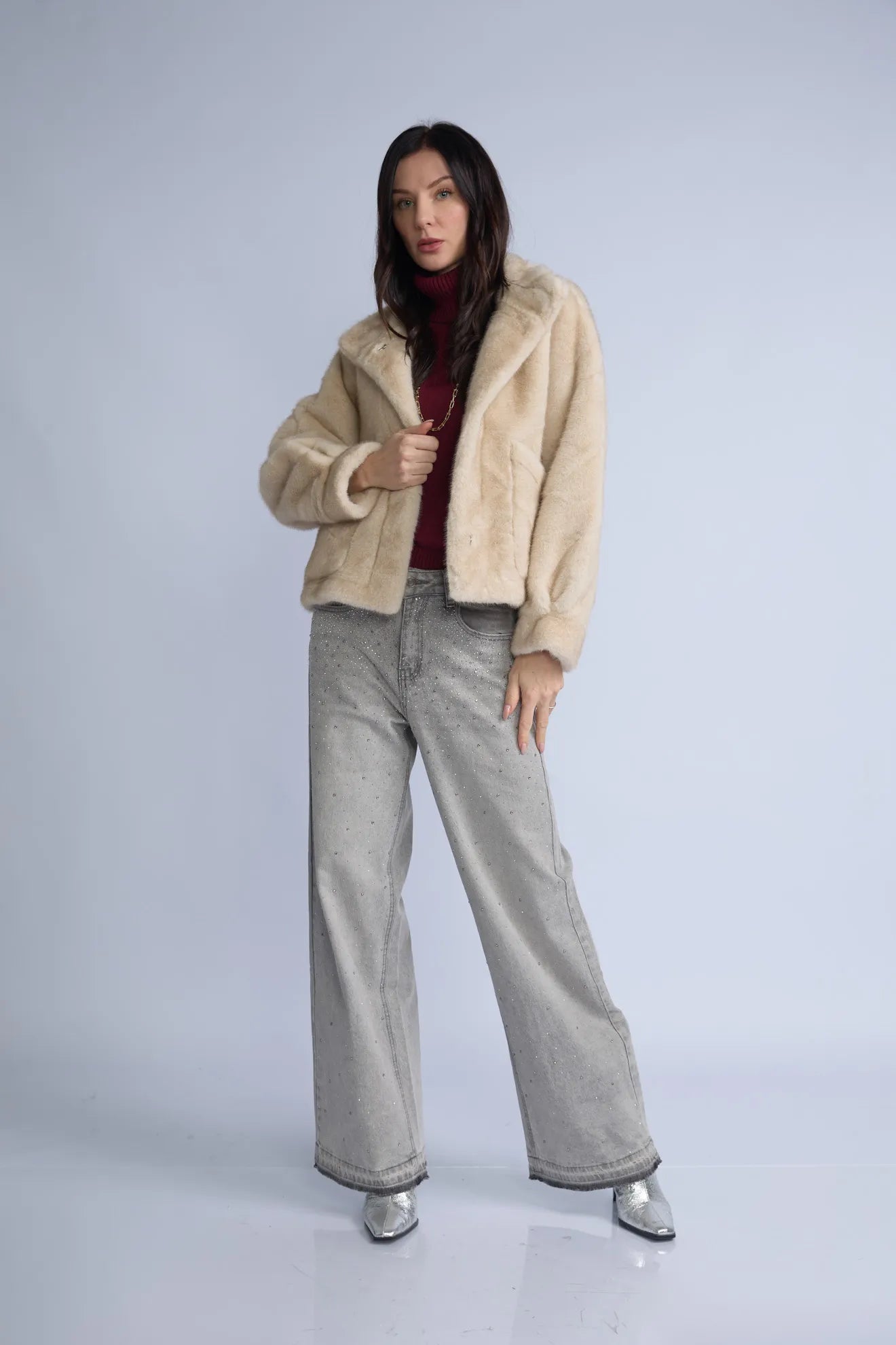 Casaca Fur Bolsillos Desigual