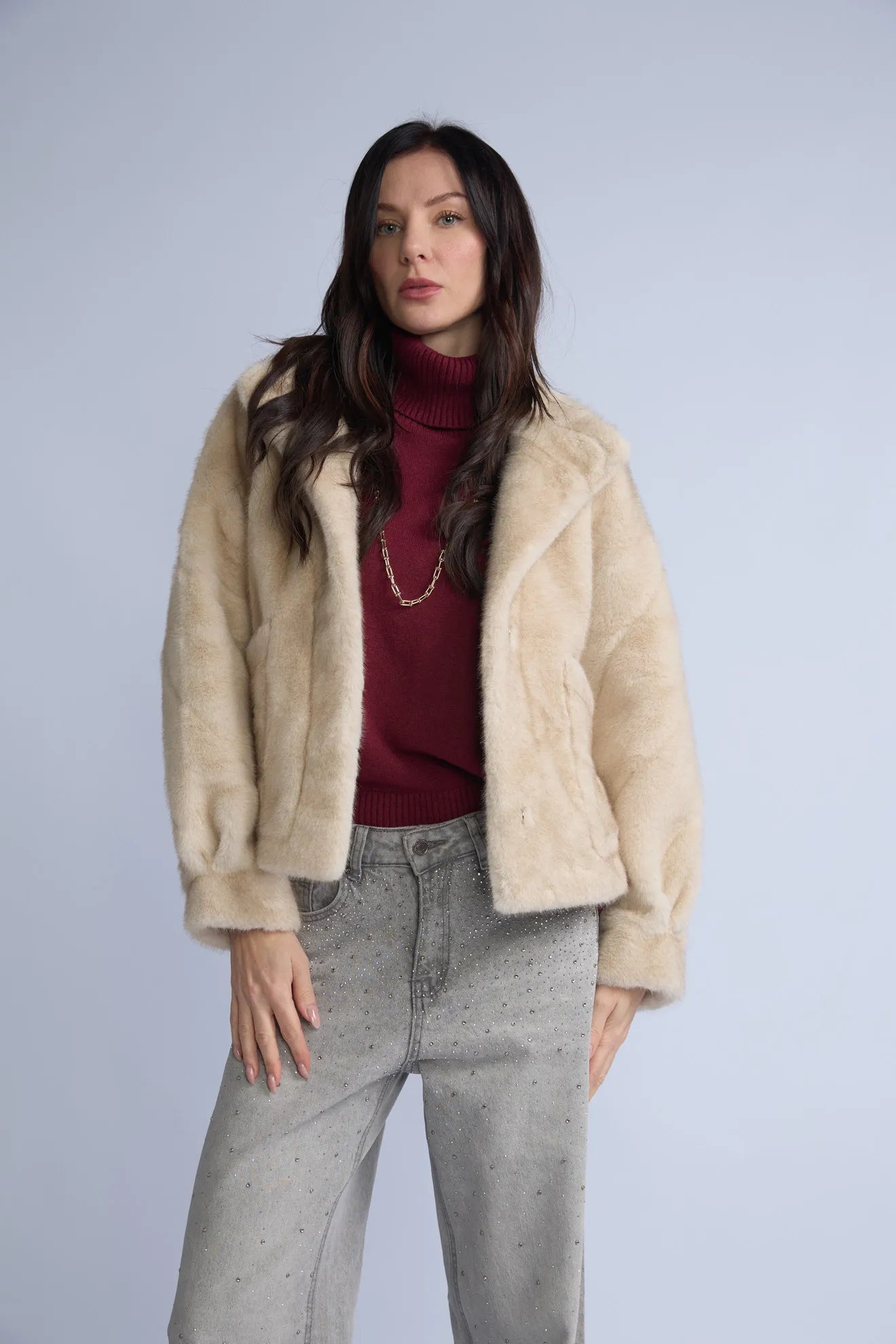 Casaca Fur Bolsillos Desigual