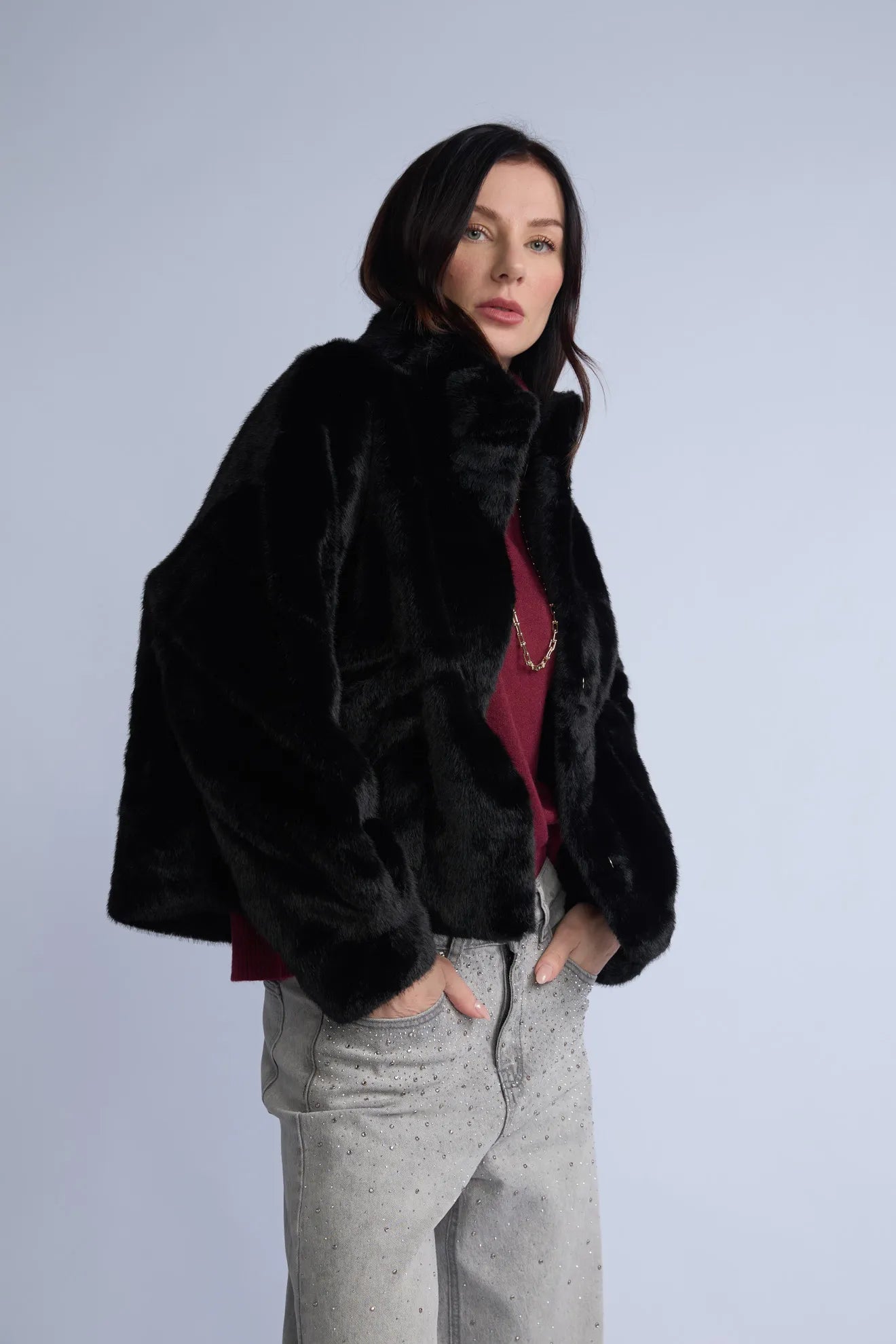 Casaca Fur Bolsillos Desigual