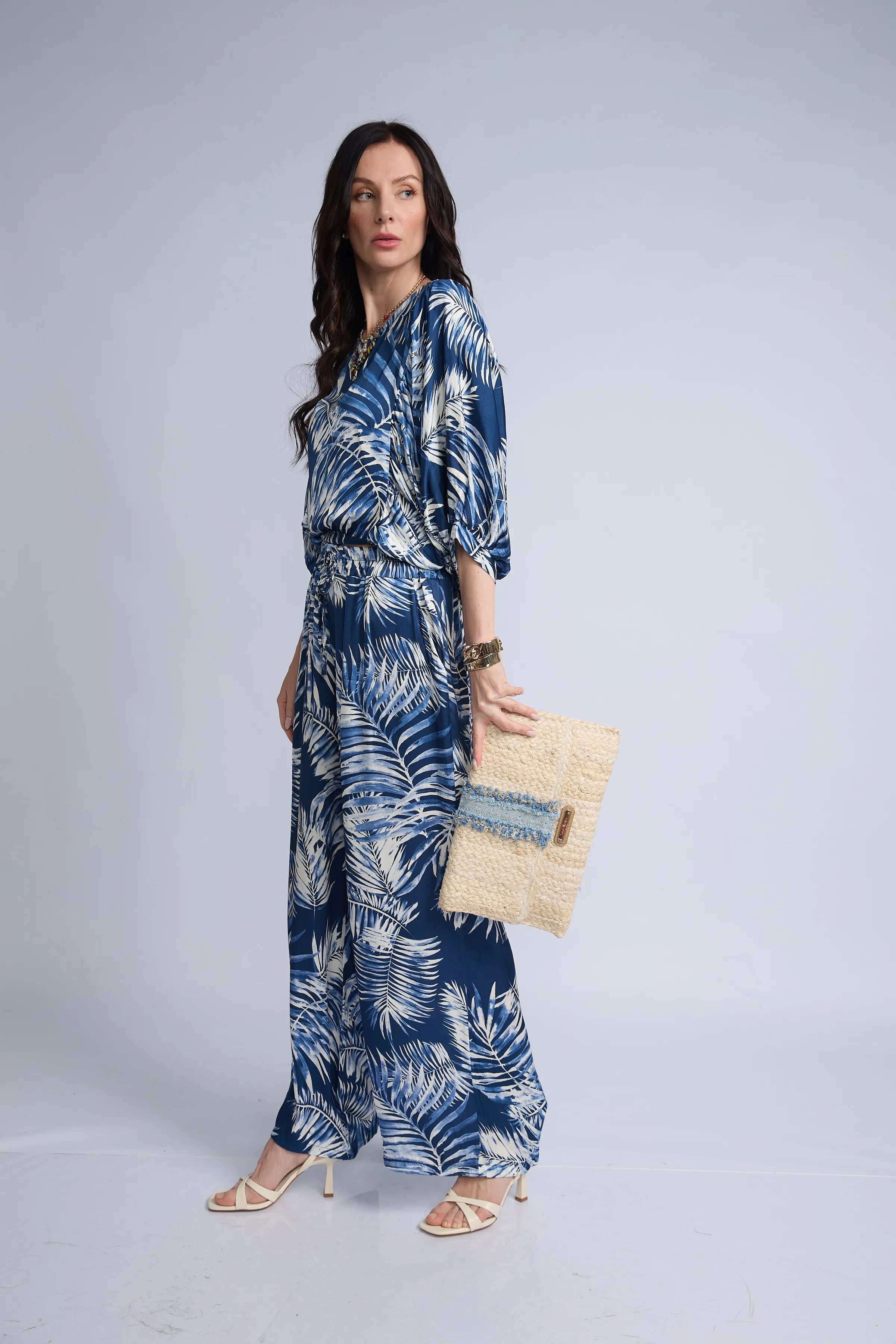 Blusa Estampada Amarre Espalda