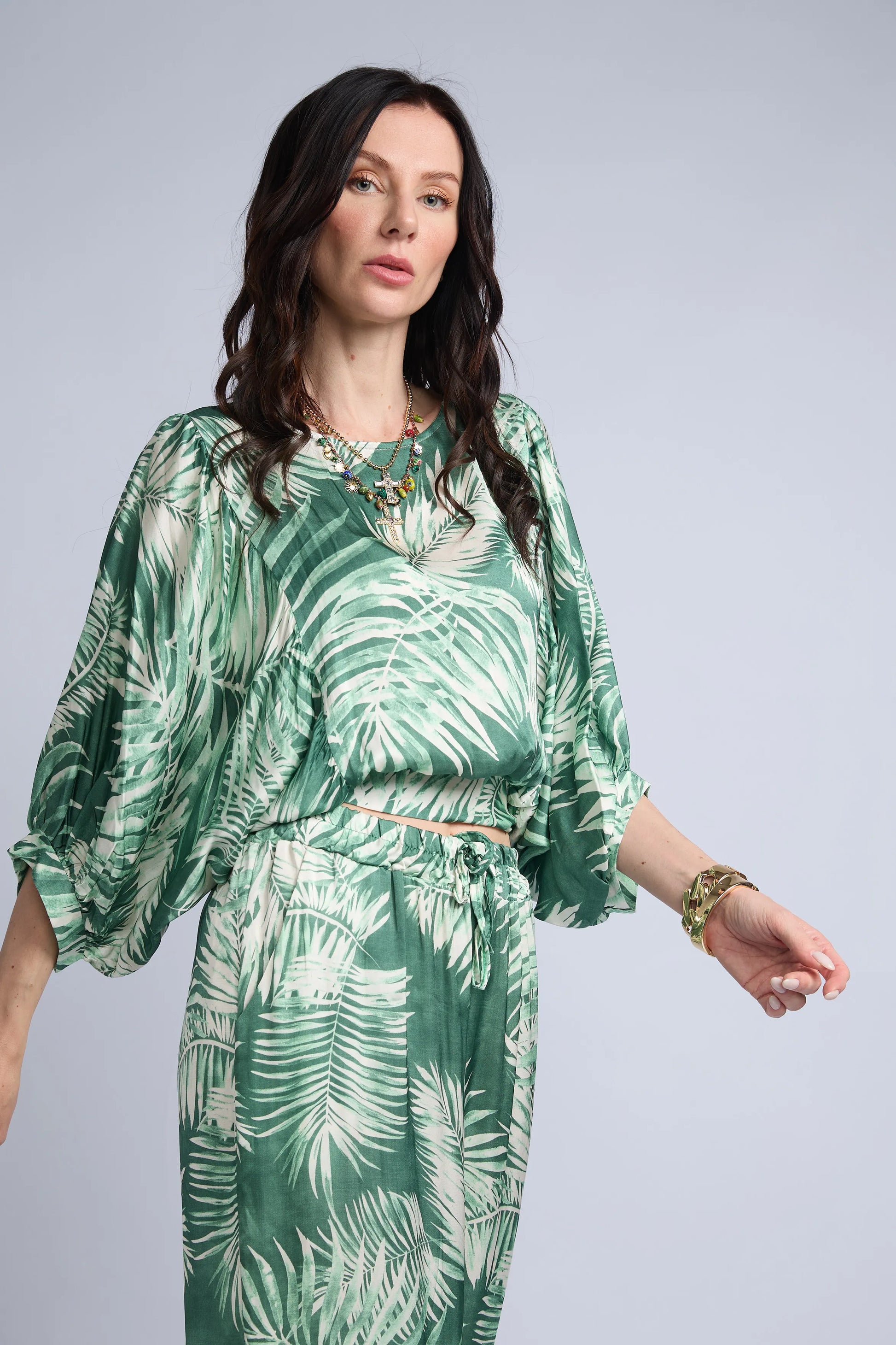 Blusa Estampada Amarre Espalda