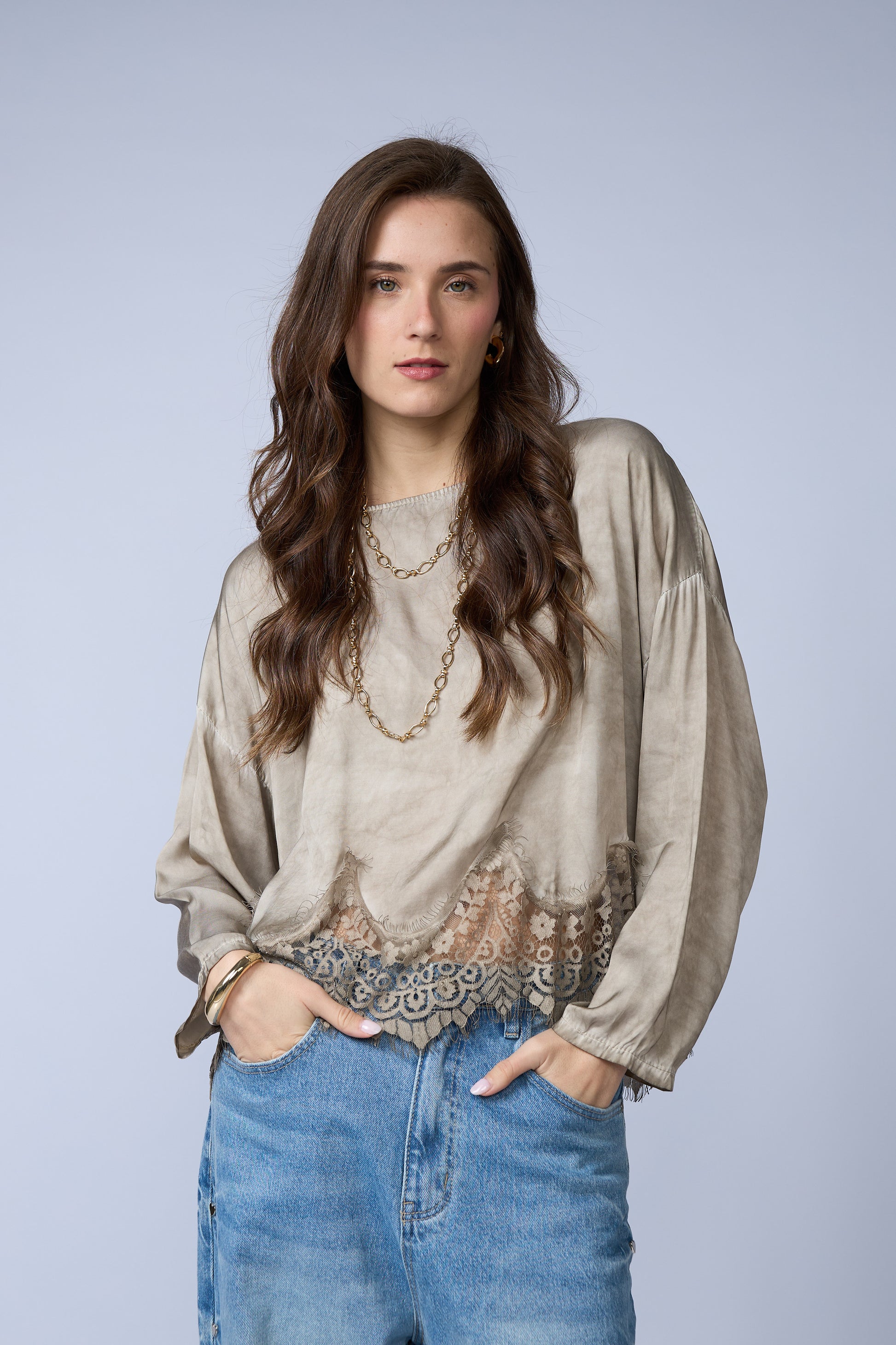 Blusa Basta Encaje