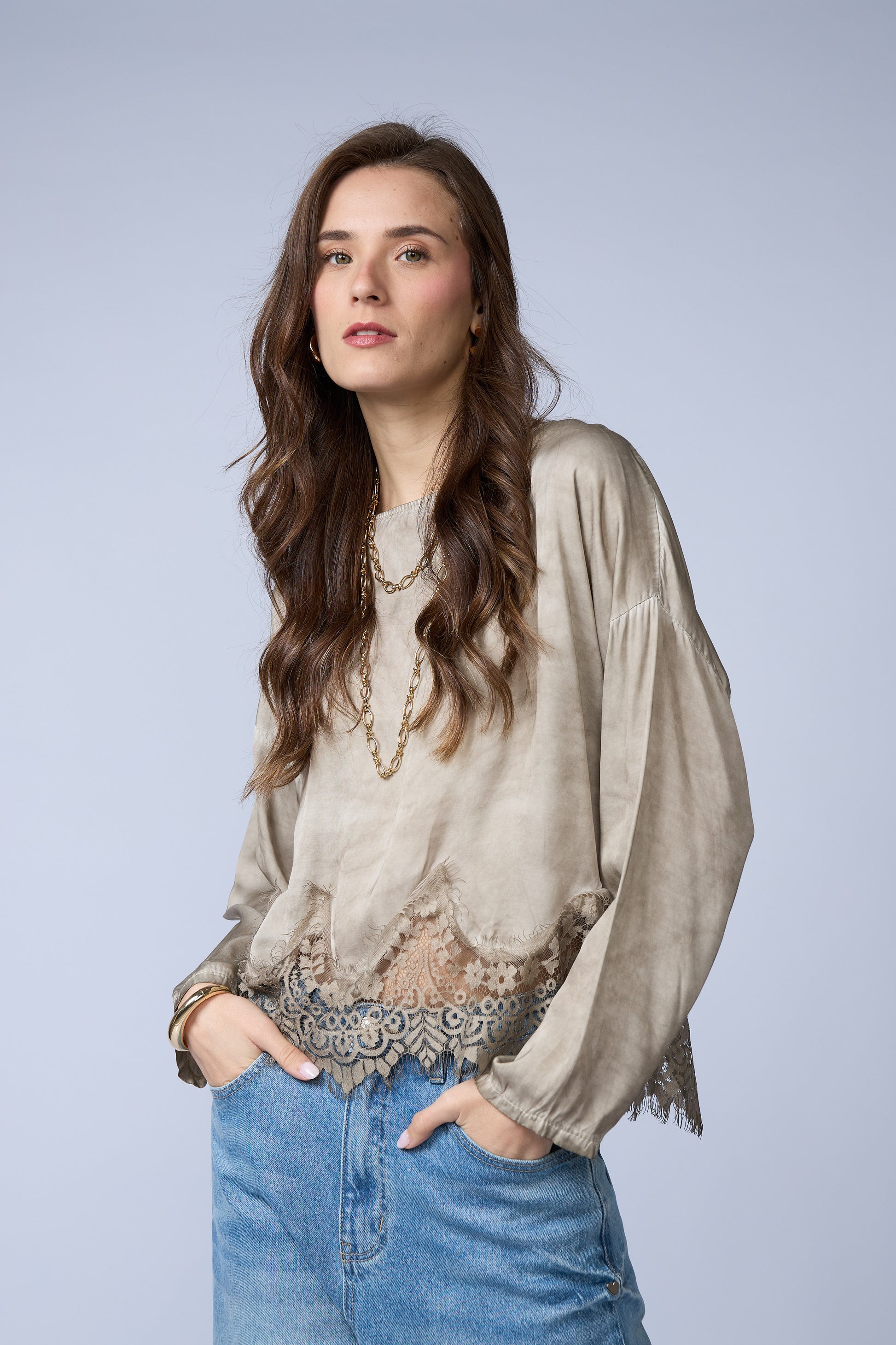 Blusa Basta Encaje