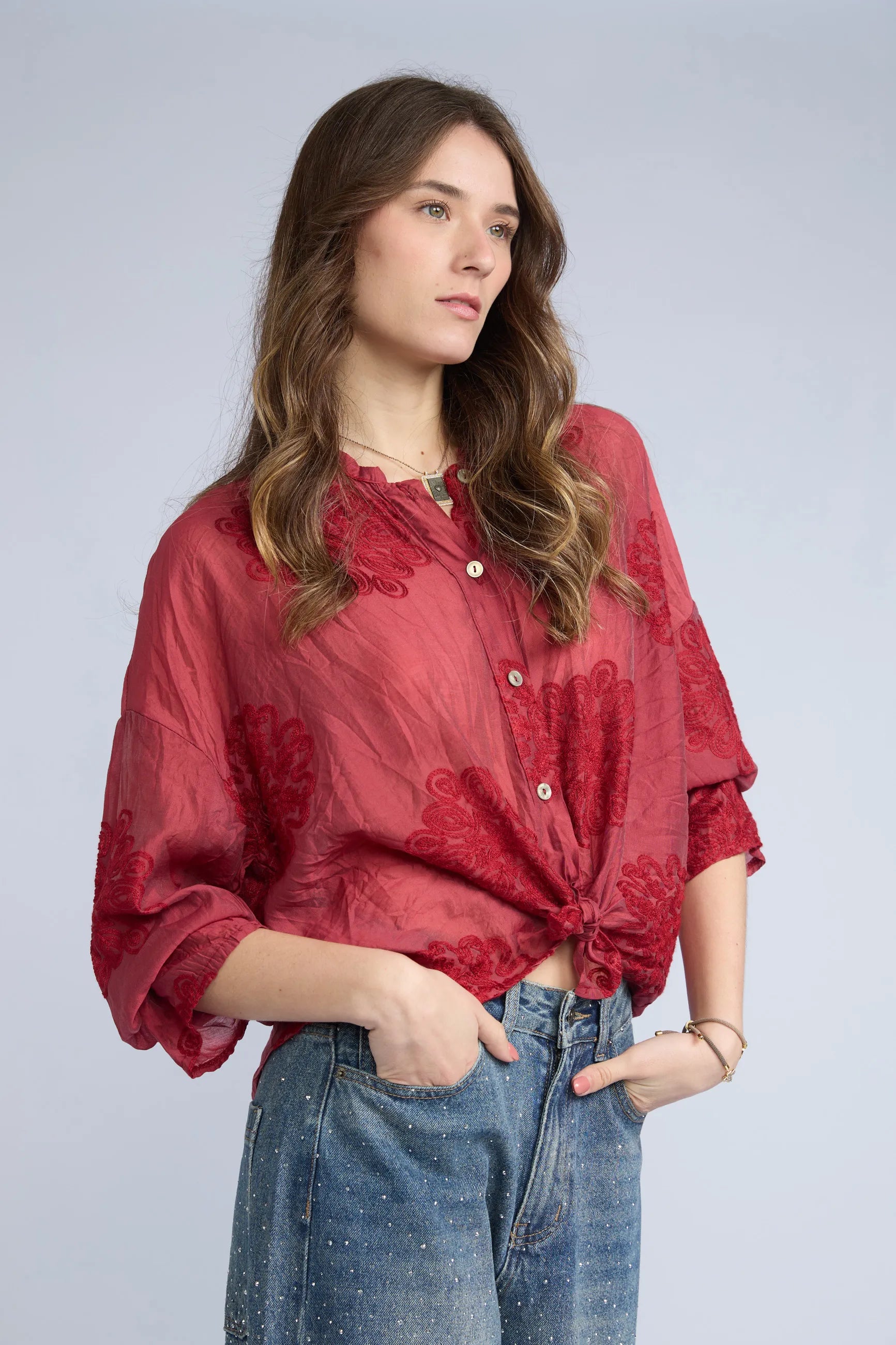 Blusa Bordada C Neru