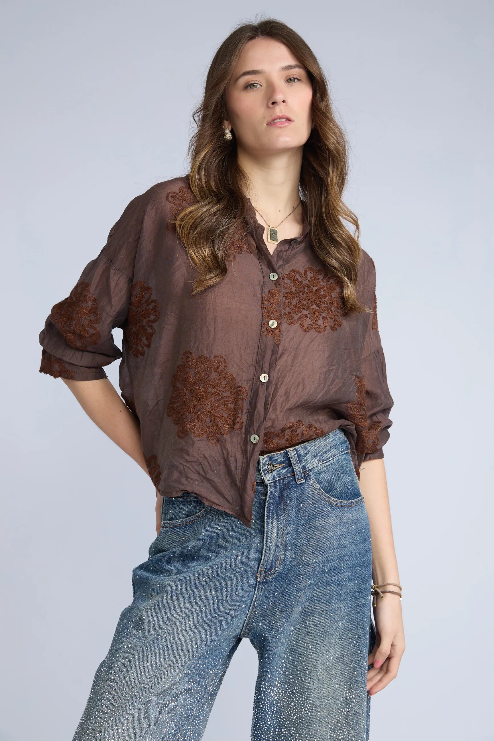 Blusa Bordada C Neru