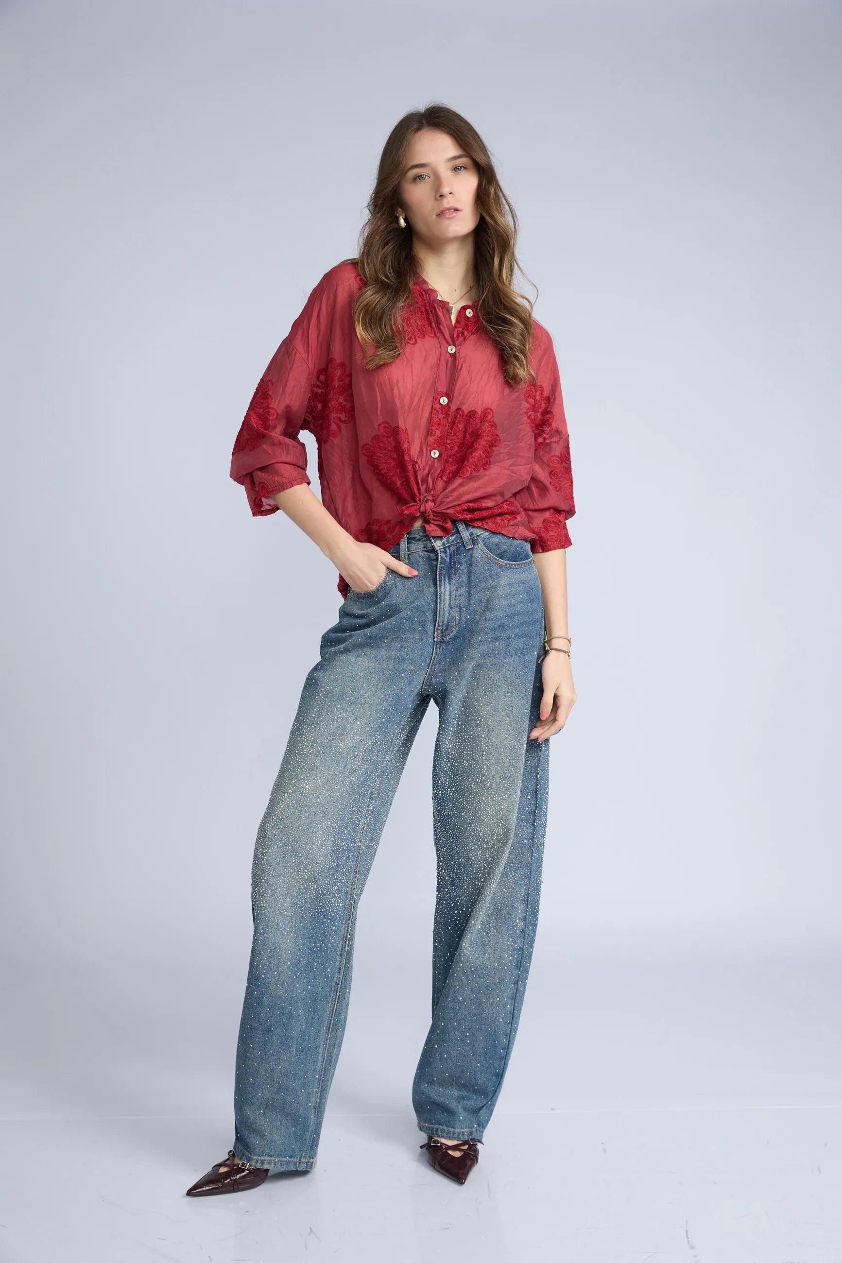 Blusa Bordada C Neru
