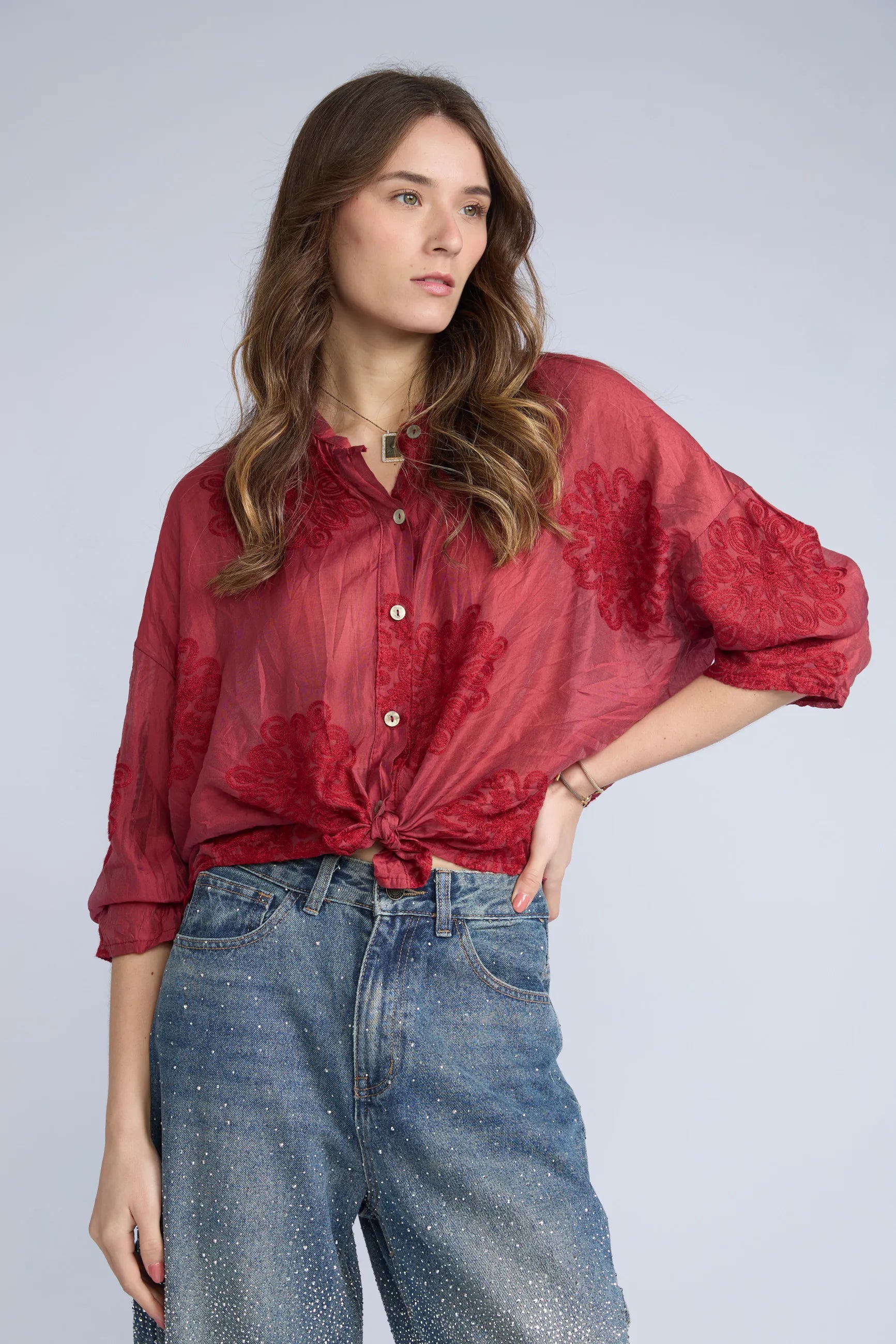 Blusa Bordada C Neru