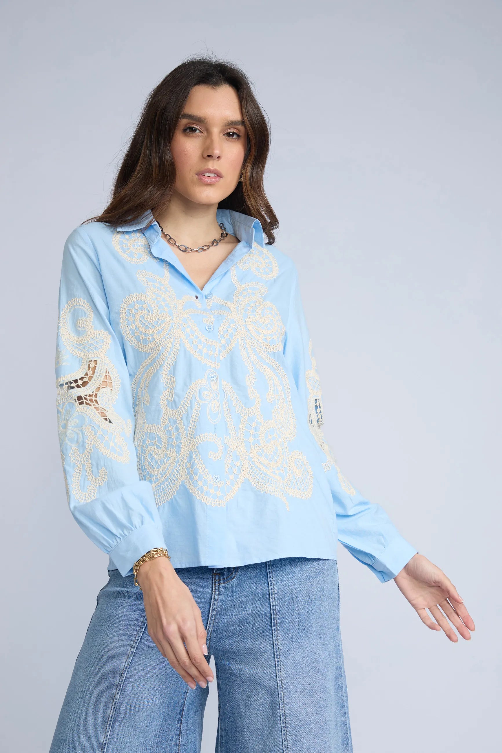 Blusa Bordada ML