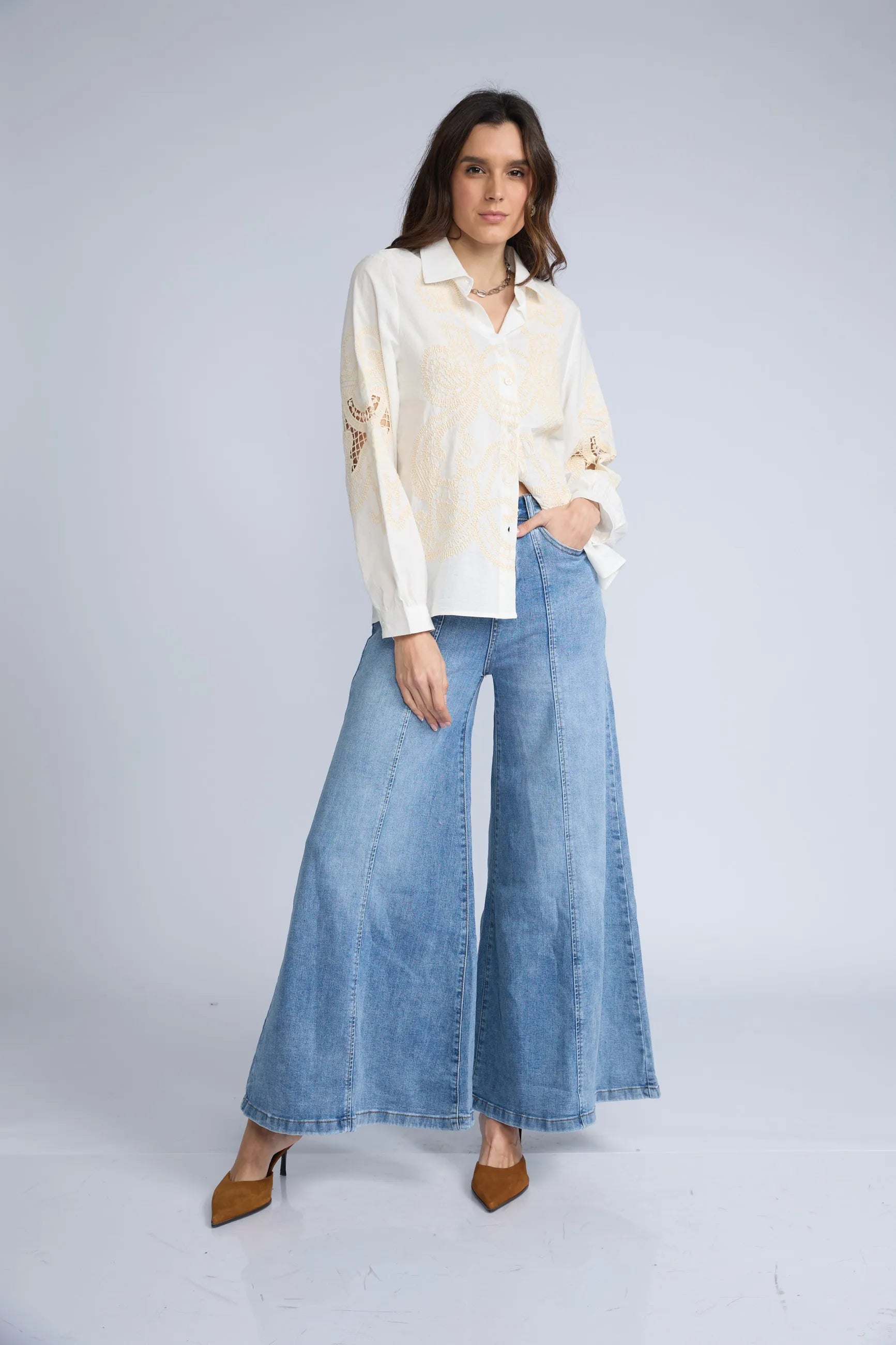 Blusa Bordada ML