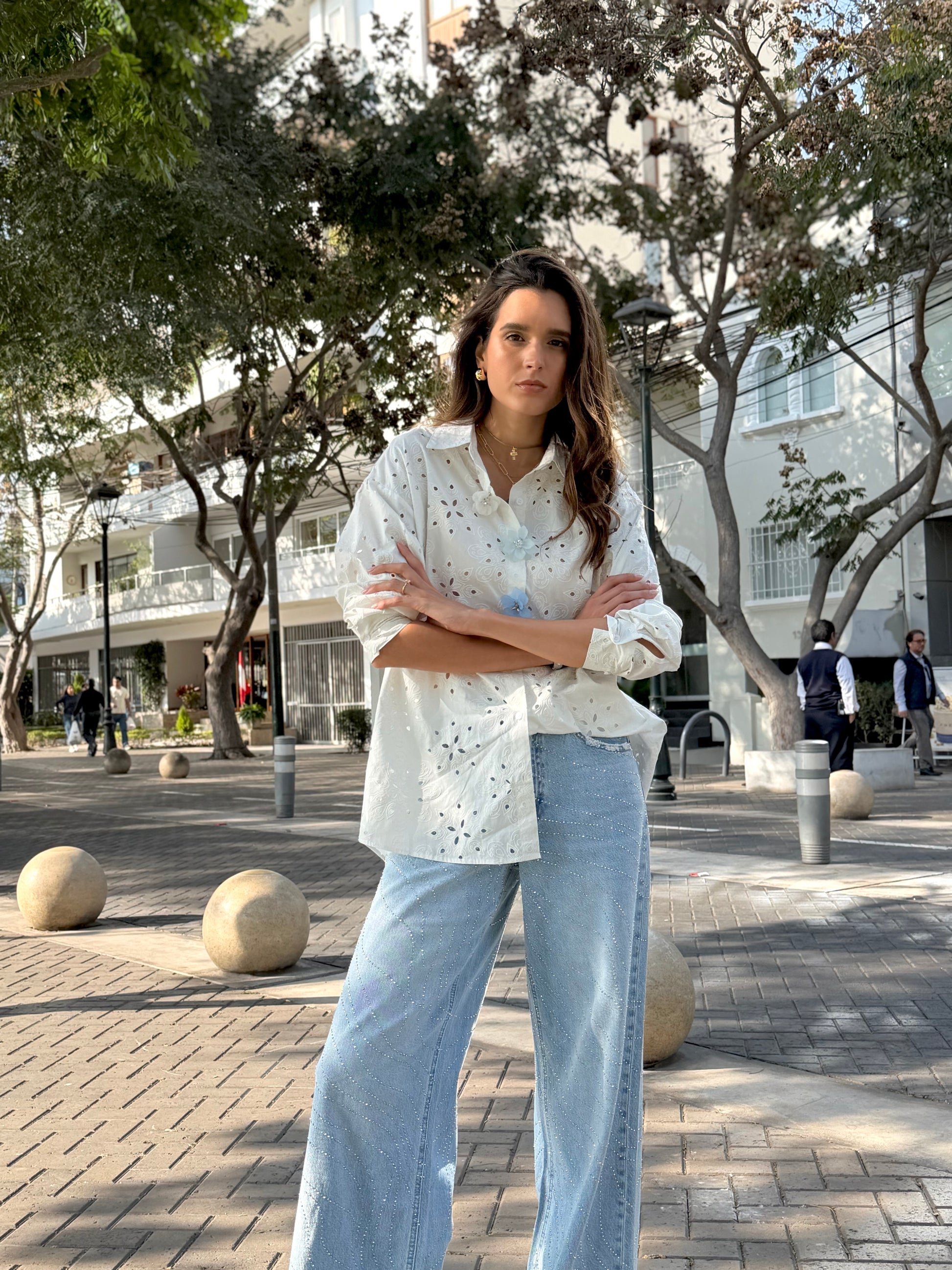 Blusa Broderie