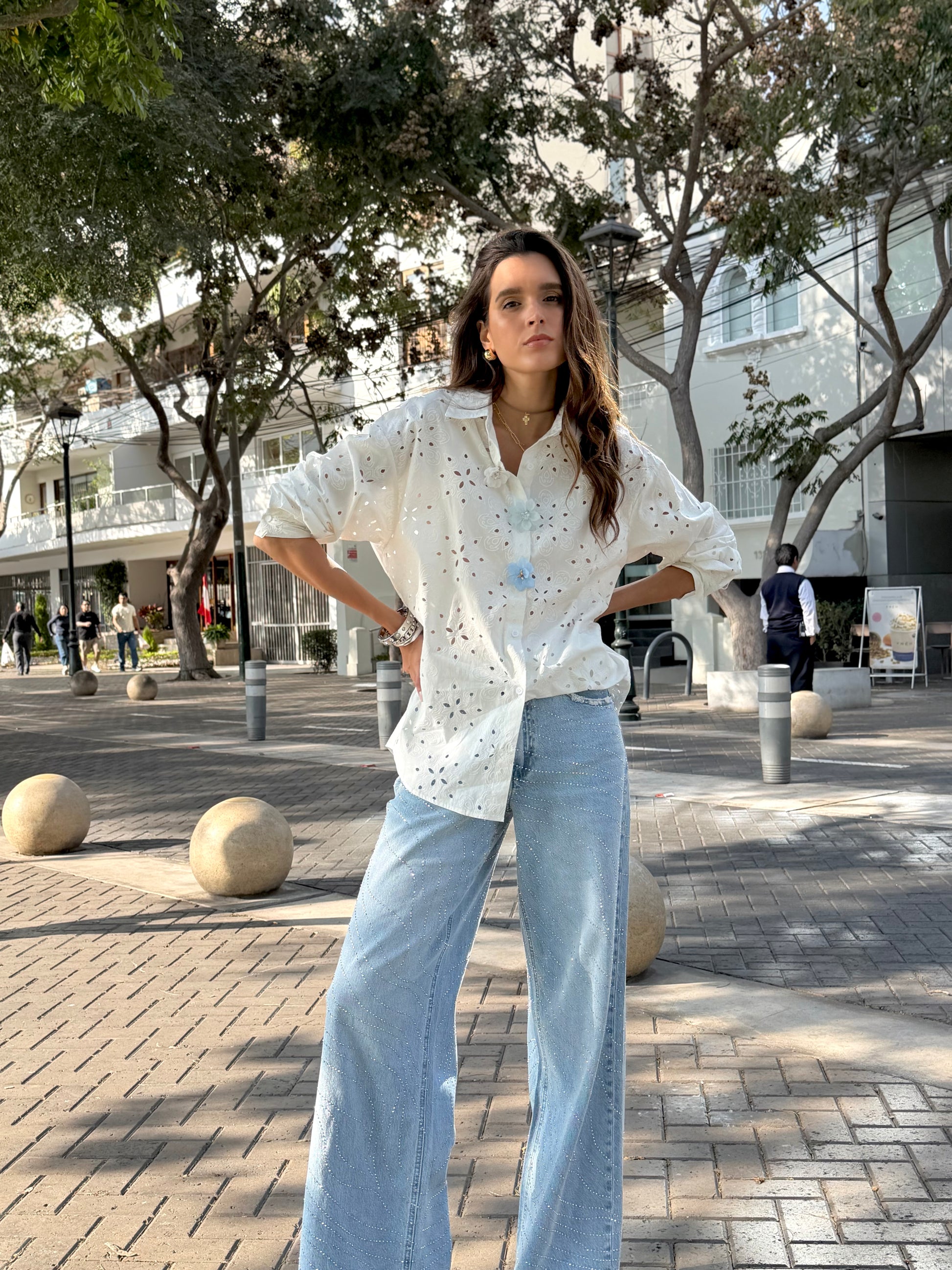 Blusa Broderie