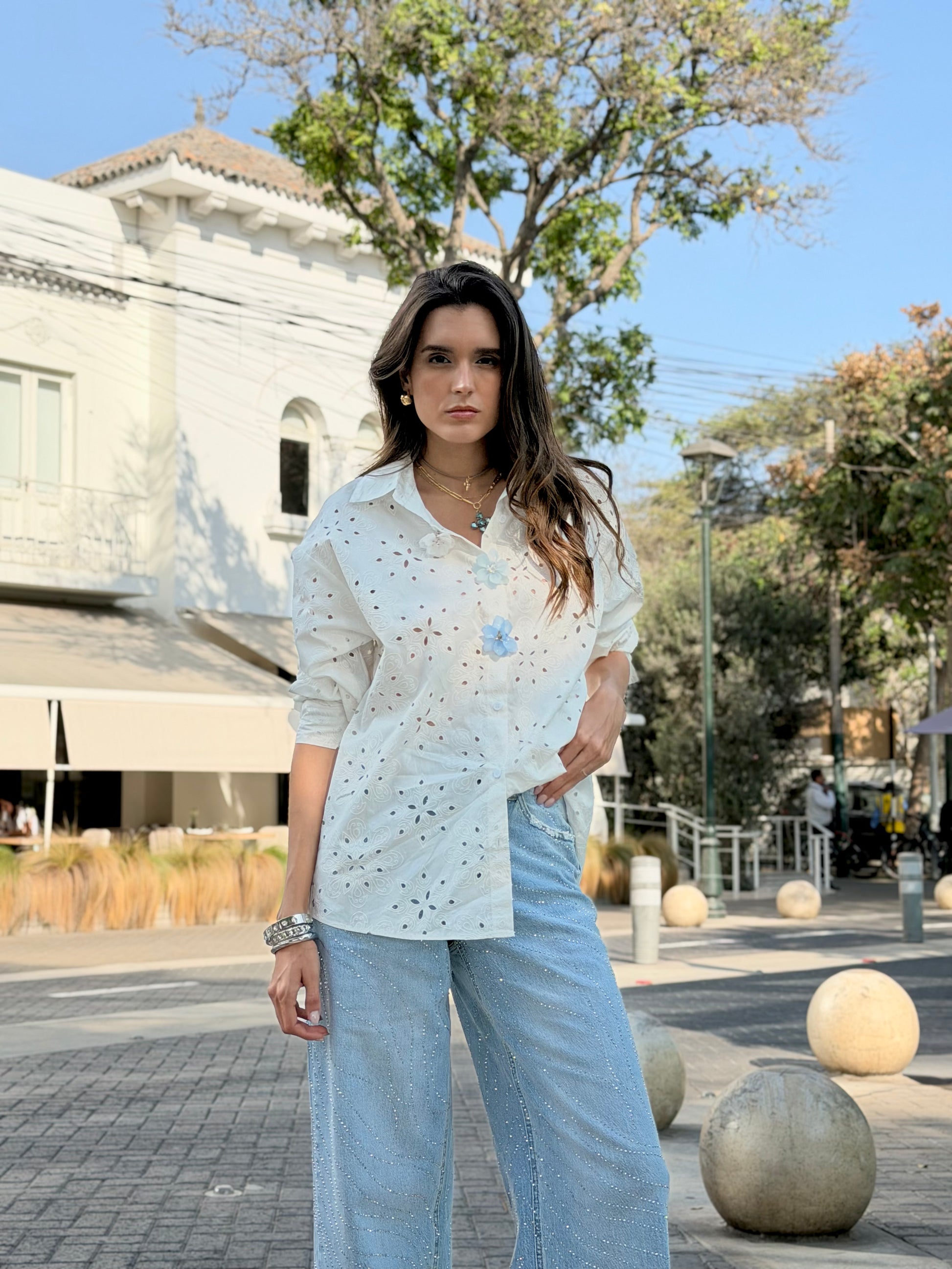 Blusa Broderie