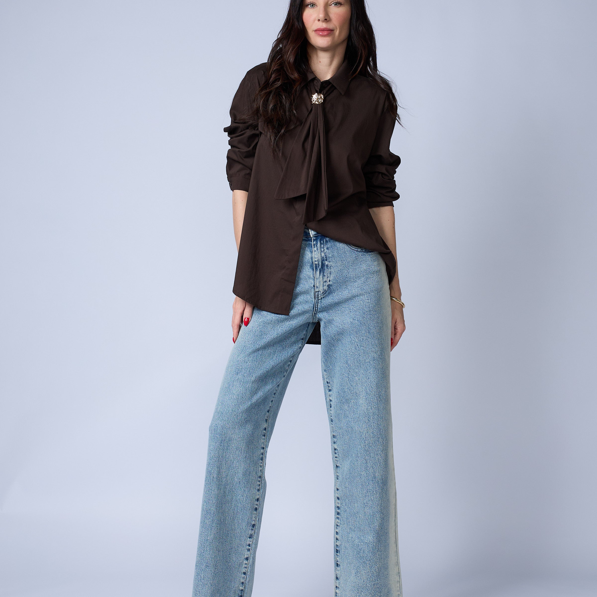 Blusa Cuello Lazo