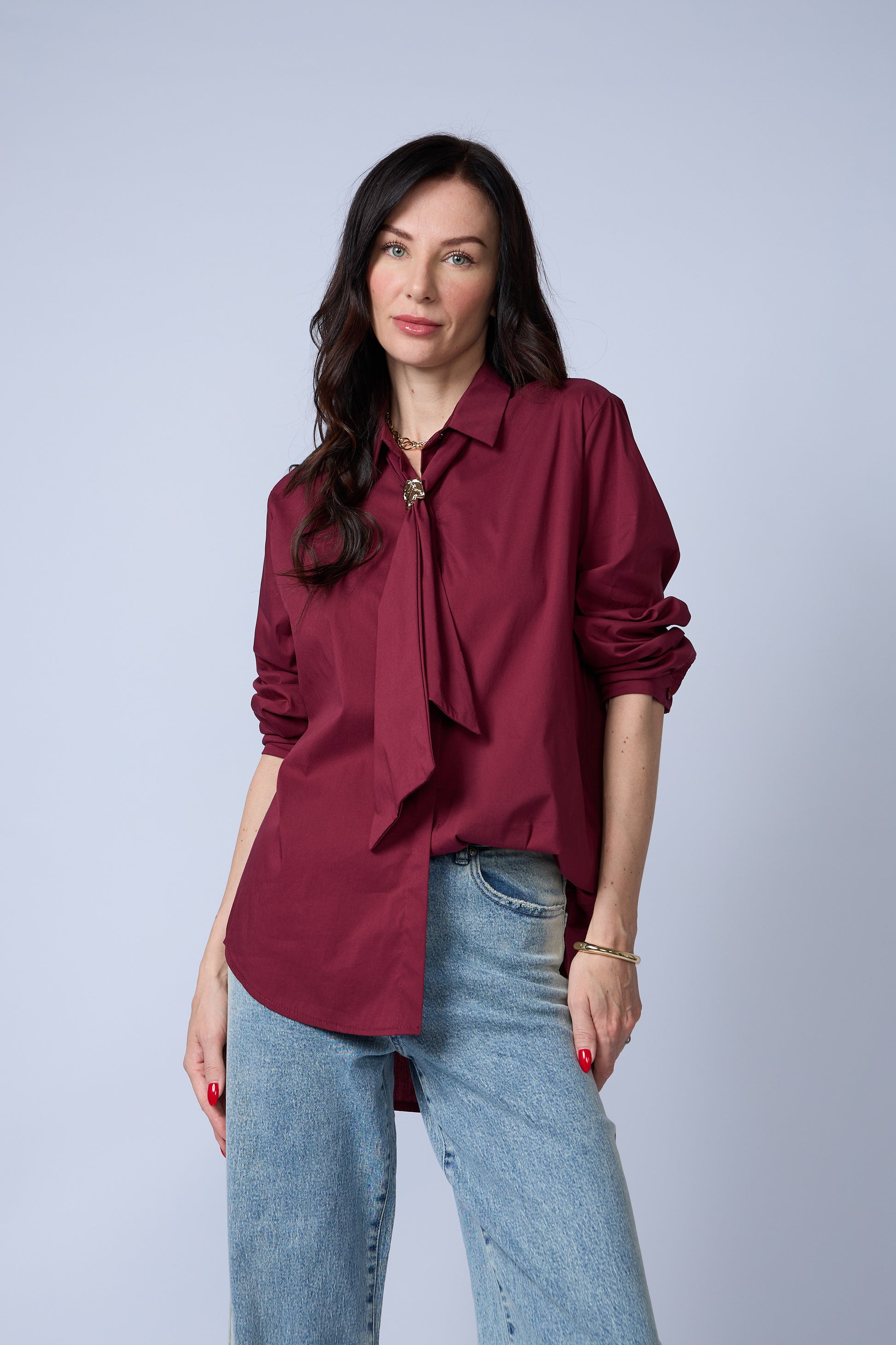 Blusa Cuello Lazo