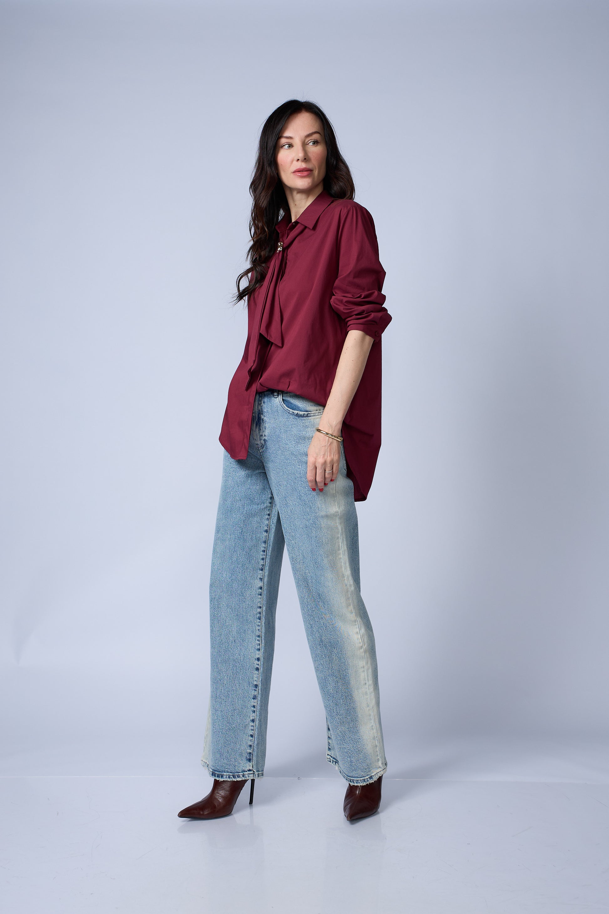 Blusa Cuello Lazo
