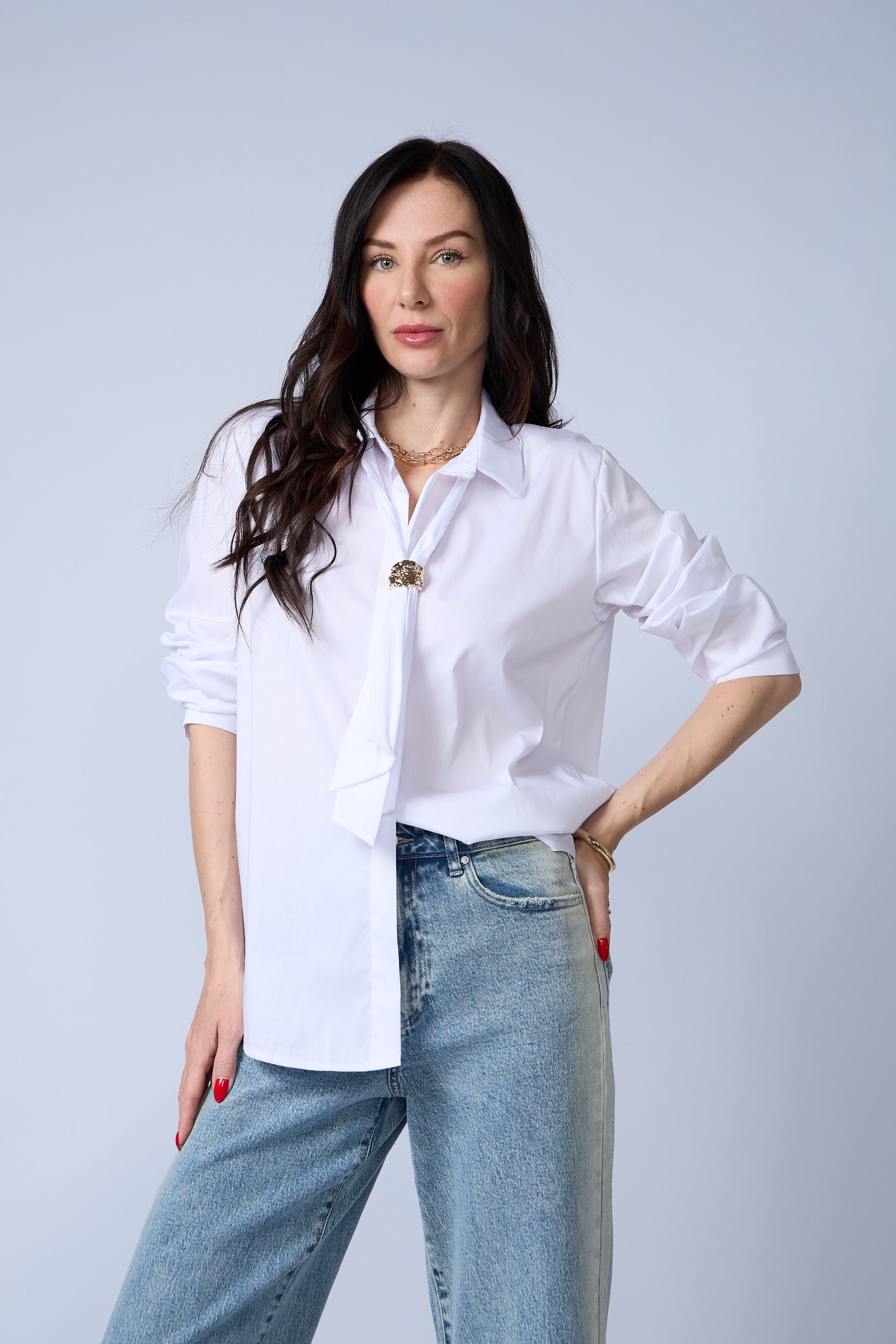 Blusa Cuello Lazo