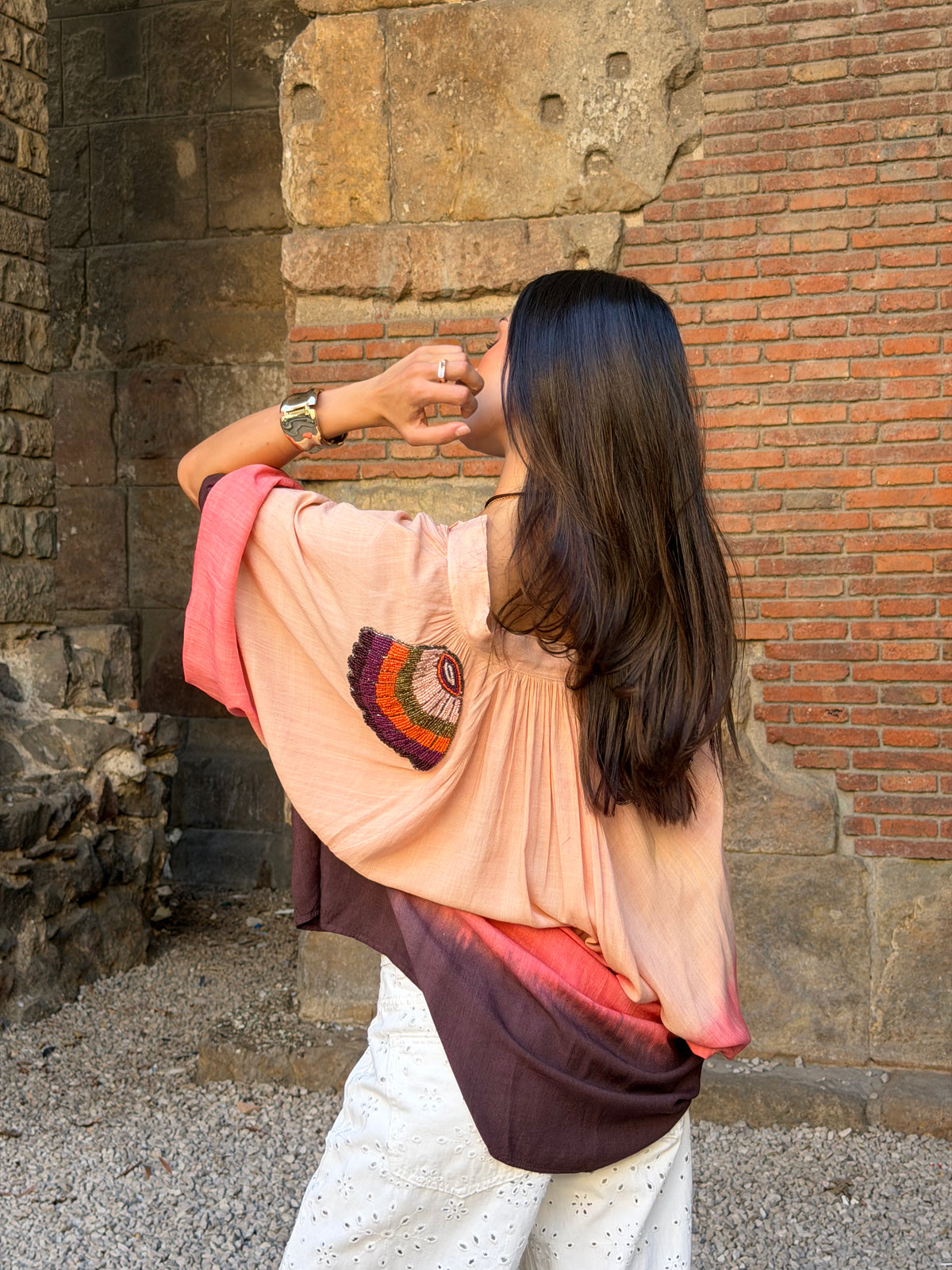 Blusa Degrade Pedreria